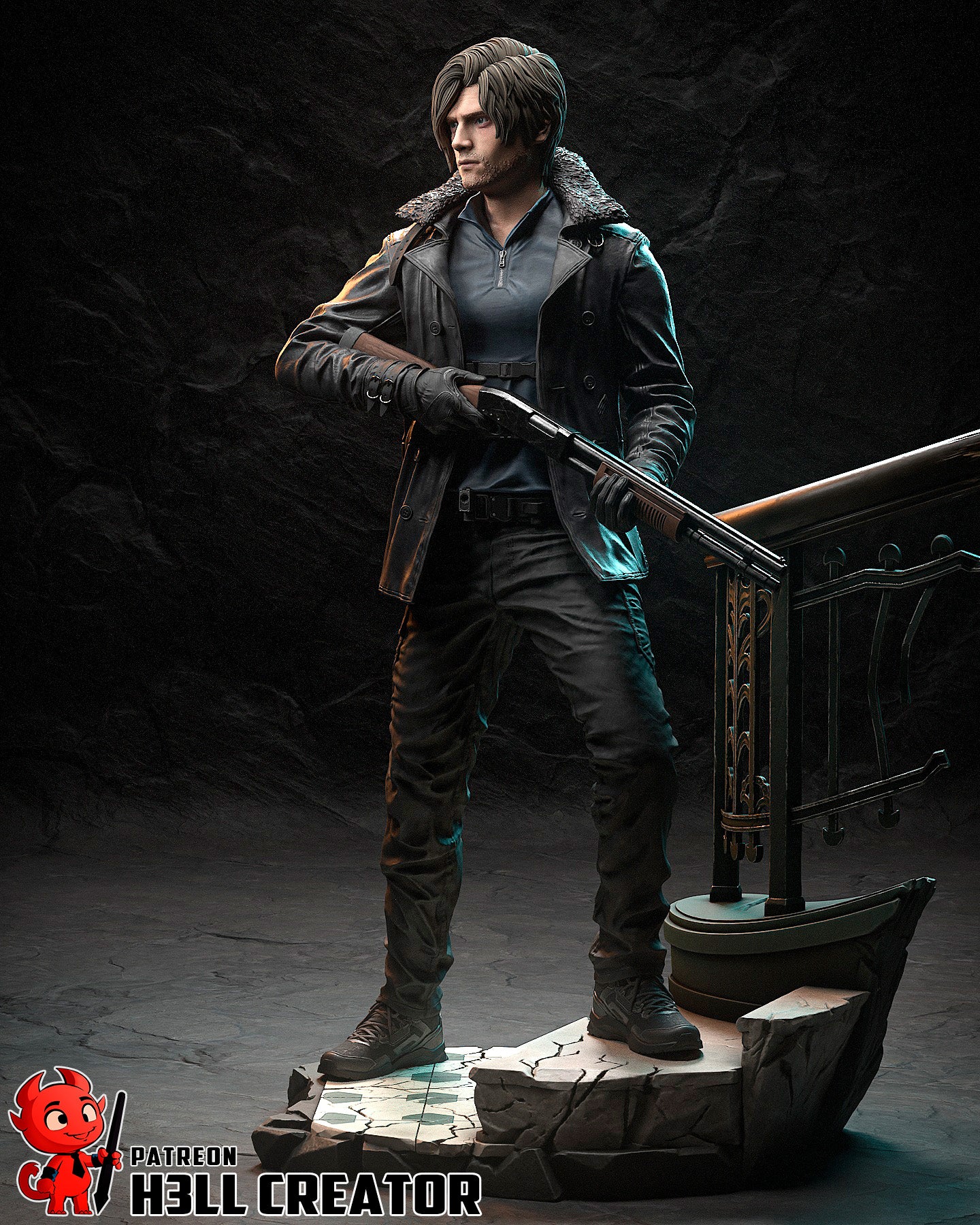 Leon - RE: Requiem | 3D Printed Resin Model | Unpainted or Hand-Painted