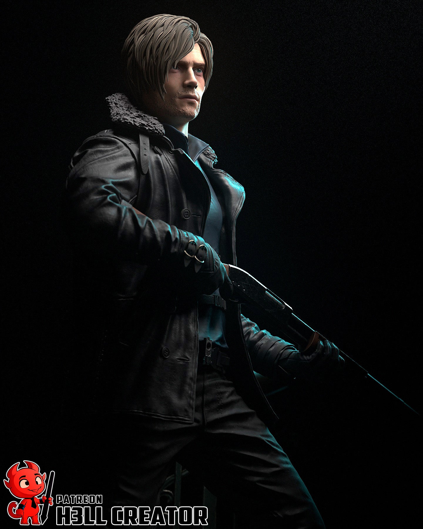 Leon - RE: Requiem | 3D Printed Resin Model | Unpainted or Hand-Painted