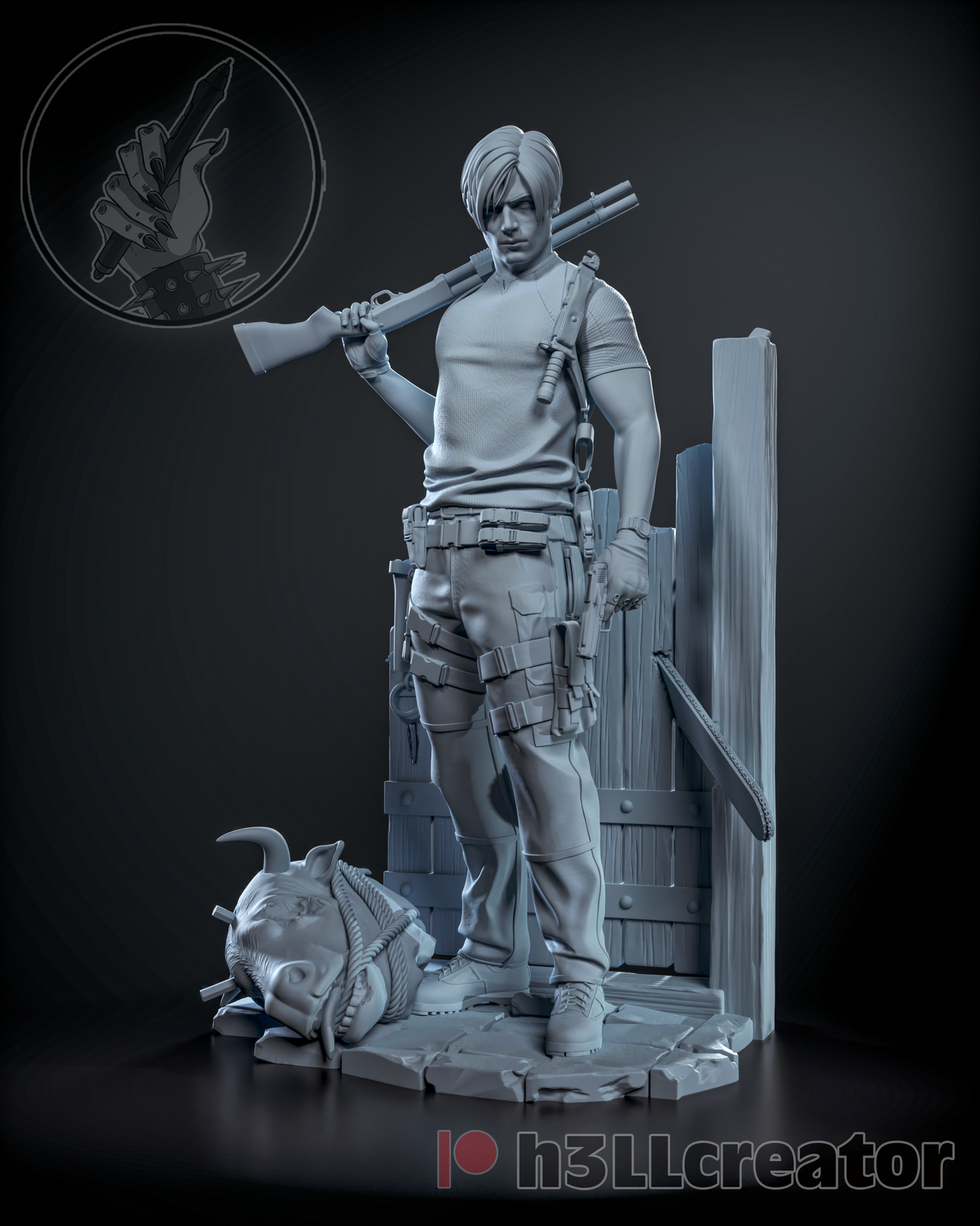 Leon | 3D Printed Resin Model | Unpainted or Hand-Painted