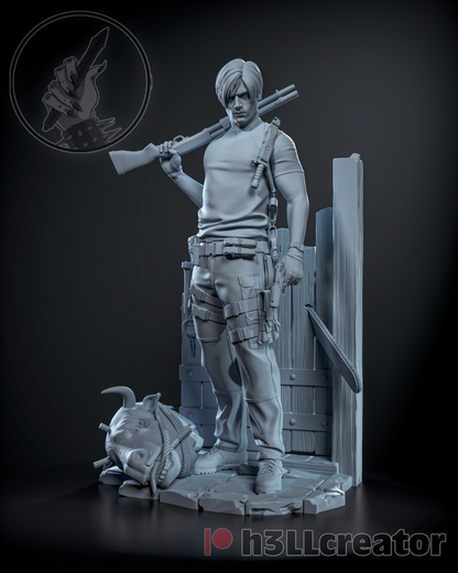 Leon | 3D Printed Resin Model | Unpainted or Hand-Painted