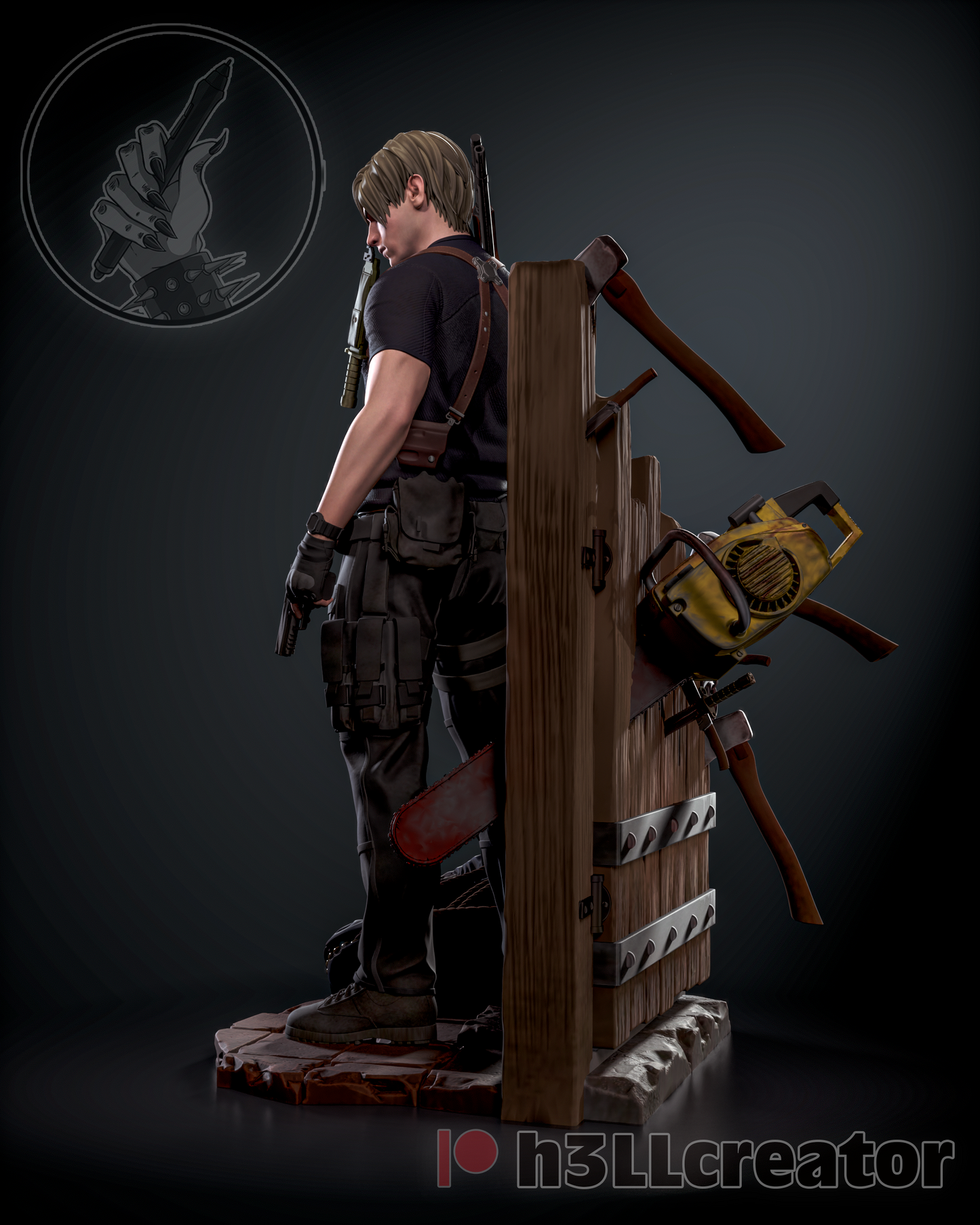 Leon | 3D Printed Resin Model | Unpainted or Hand-Painted