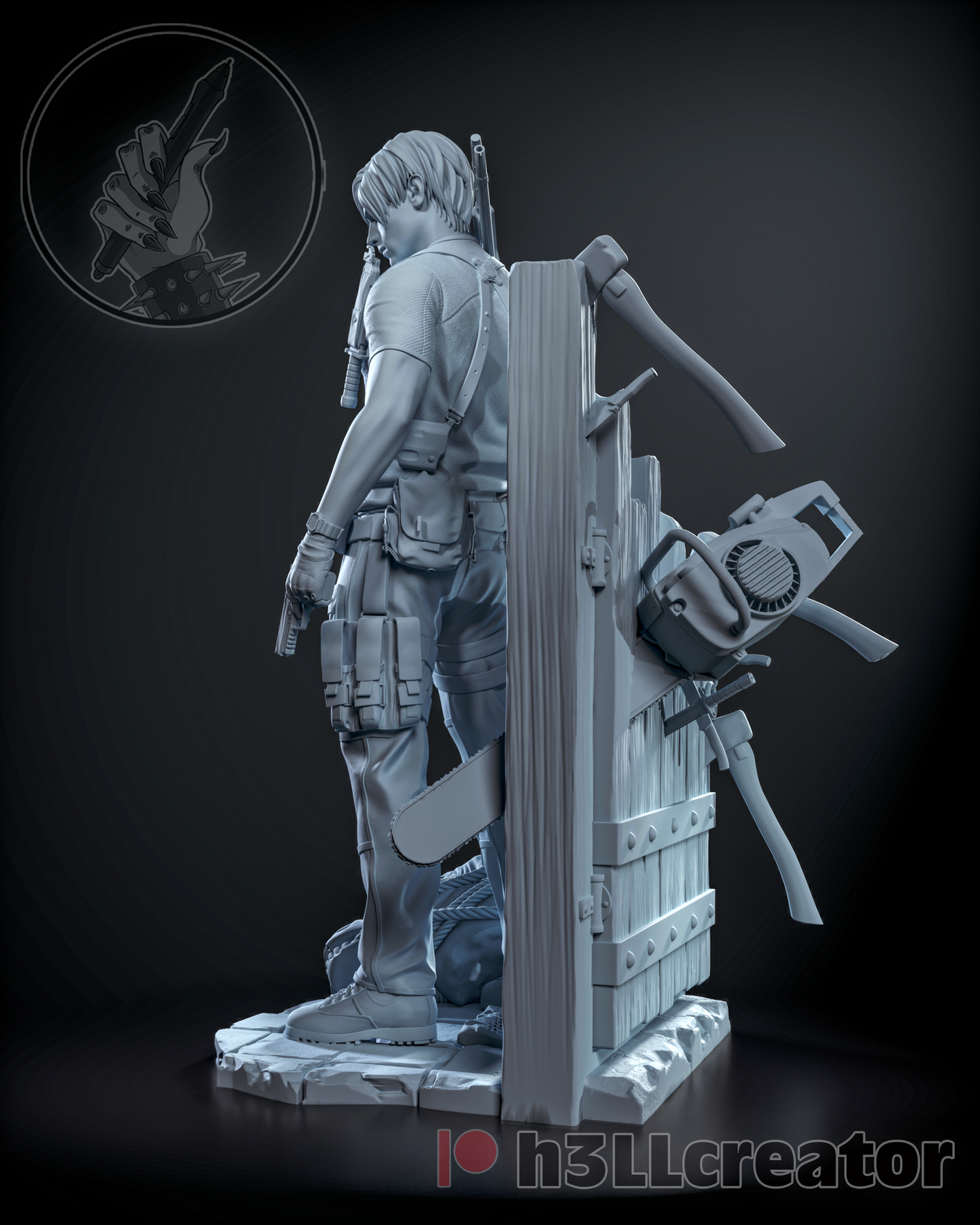 Leon | 3D Printed Resin Model | Unpainted or Hand-Painted