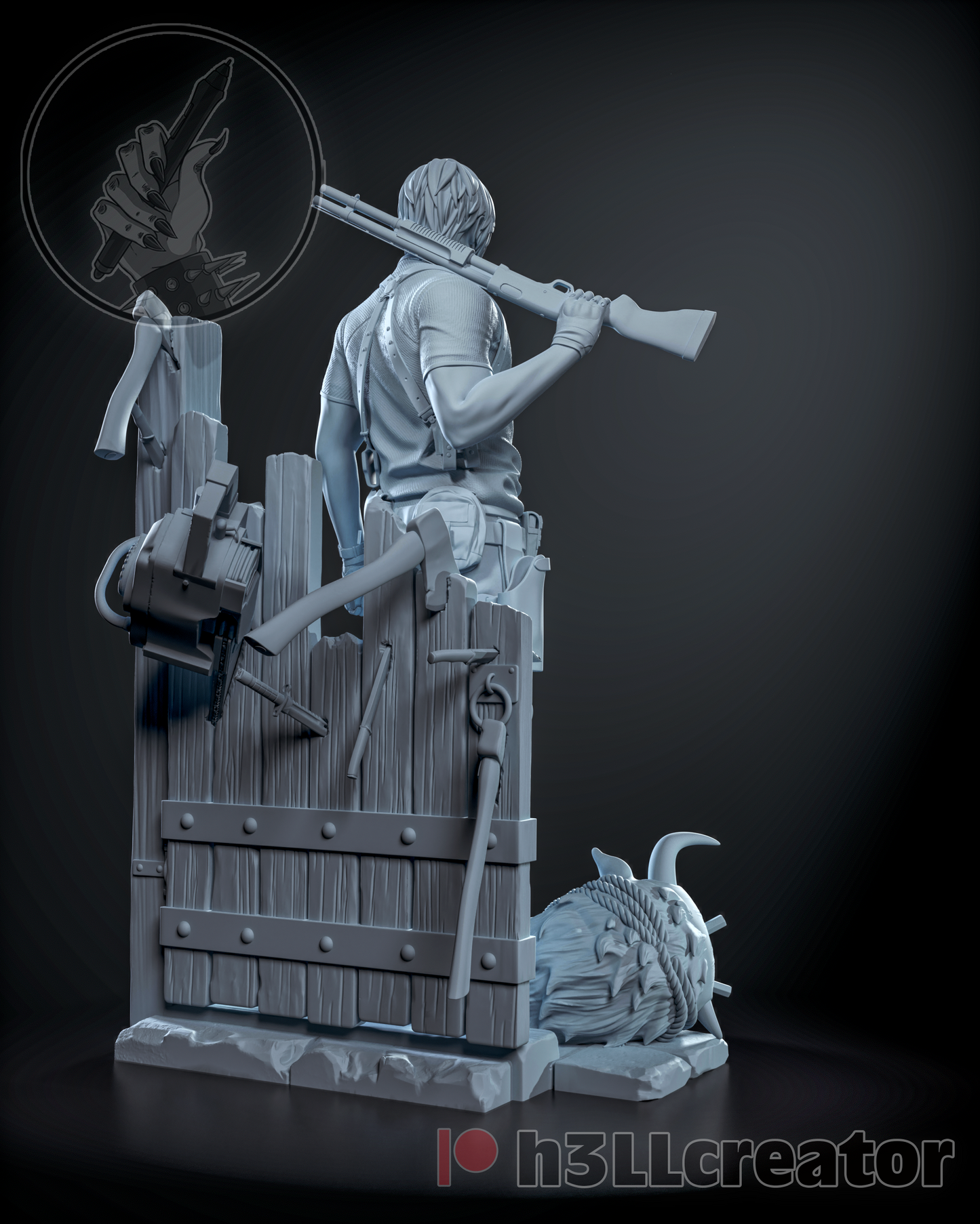 Leon | 3D Printed Resin Model | Unpainted or Hand-Painted