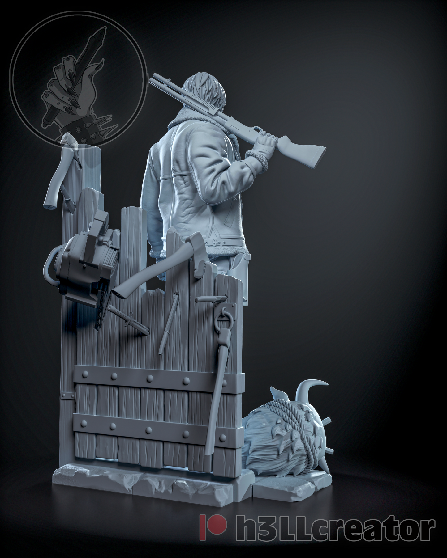 Leon | 3D Printed Resin Model | Unpainted or Hand-Painted