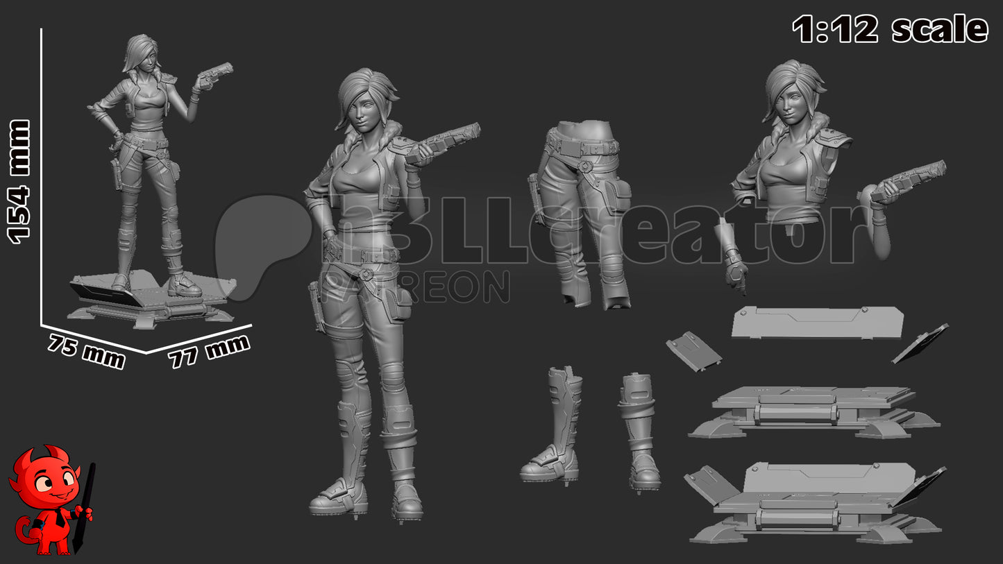 Lilith | 3D Printed Resin Model | Unpainted or Hand-Painted