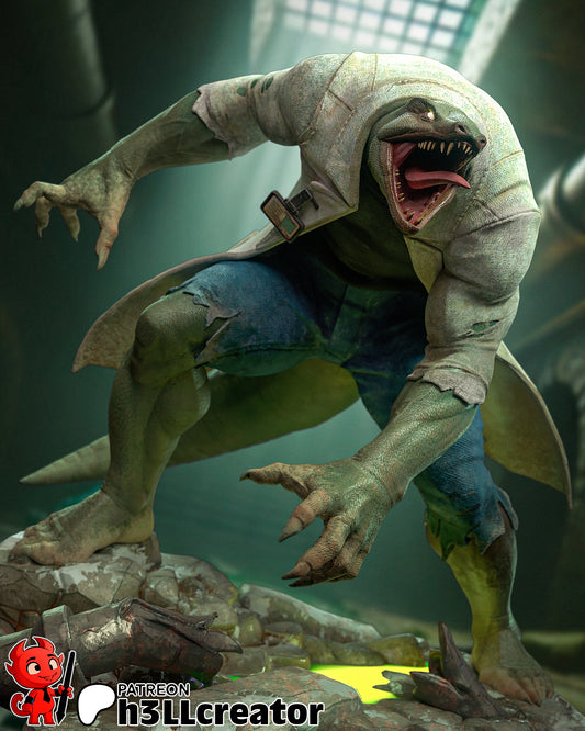 Lizard - Dr. Curtis Curt Connors | 3D Printed Resin Model | Unpainted or Hand-Painted
