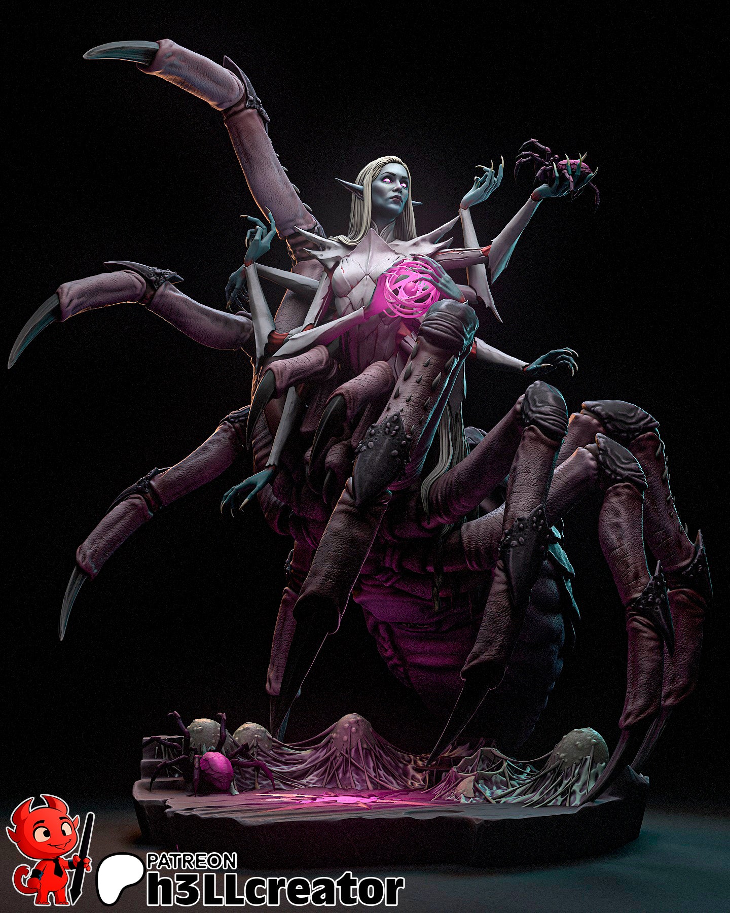 Lolth | 3D Printed Resin Model | Unpainted or Hand-Painted