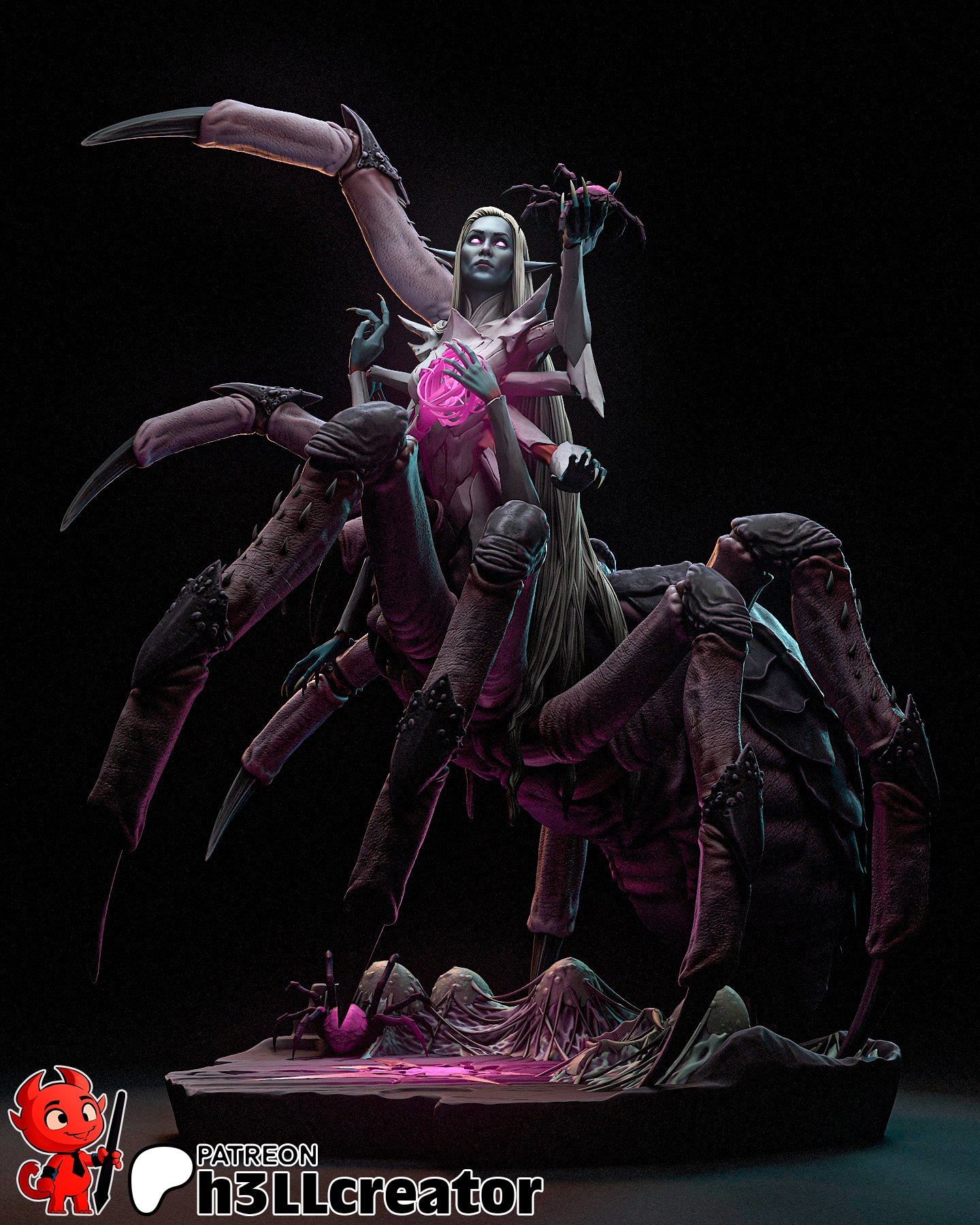 Lolth | 3D Printed Resin Model | Unpainted or Hand-Painted