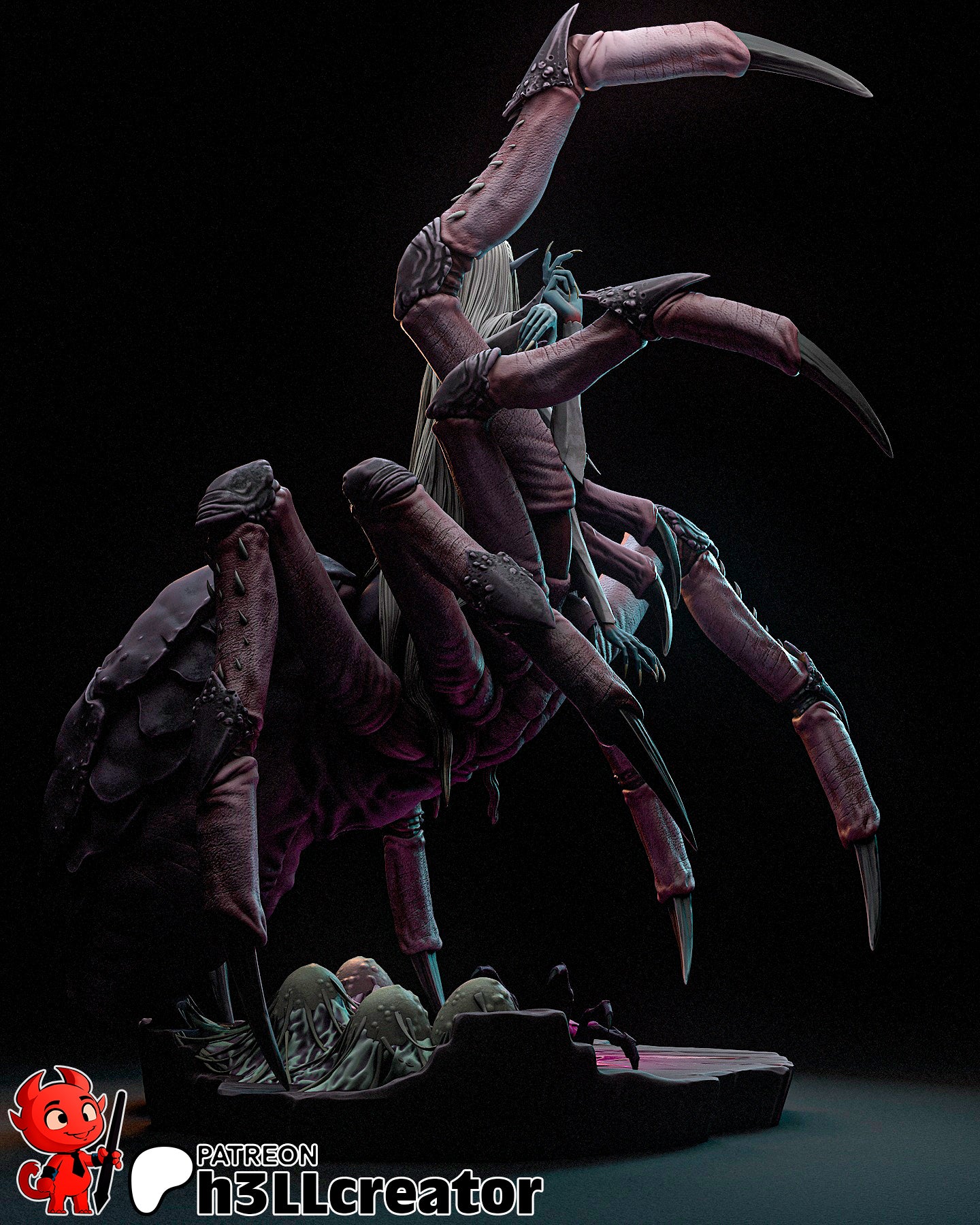 Lolth | 3D Printed Resin Model | Unpainted or Hand-Painted