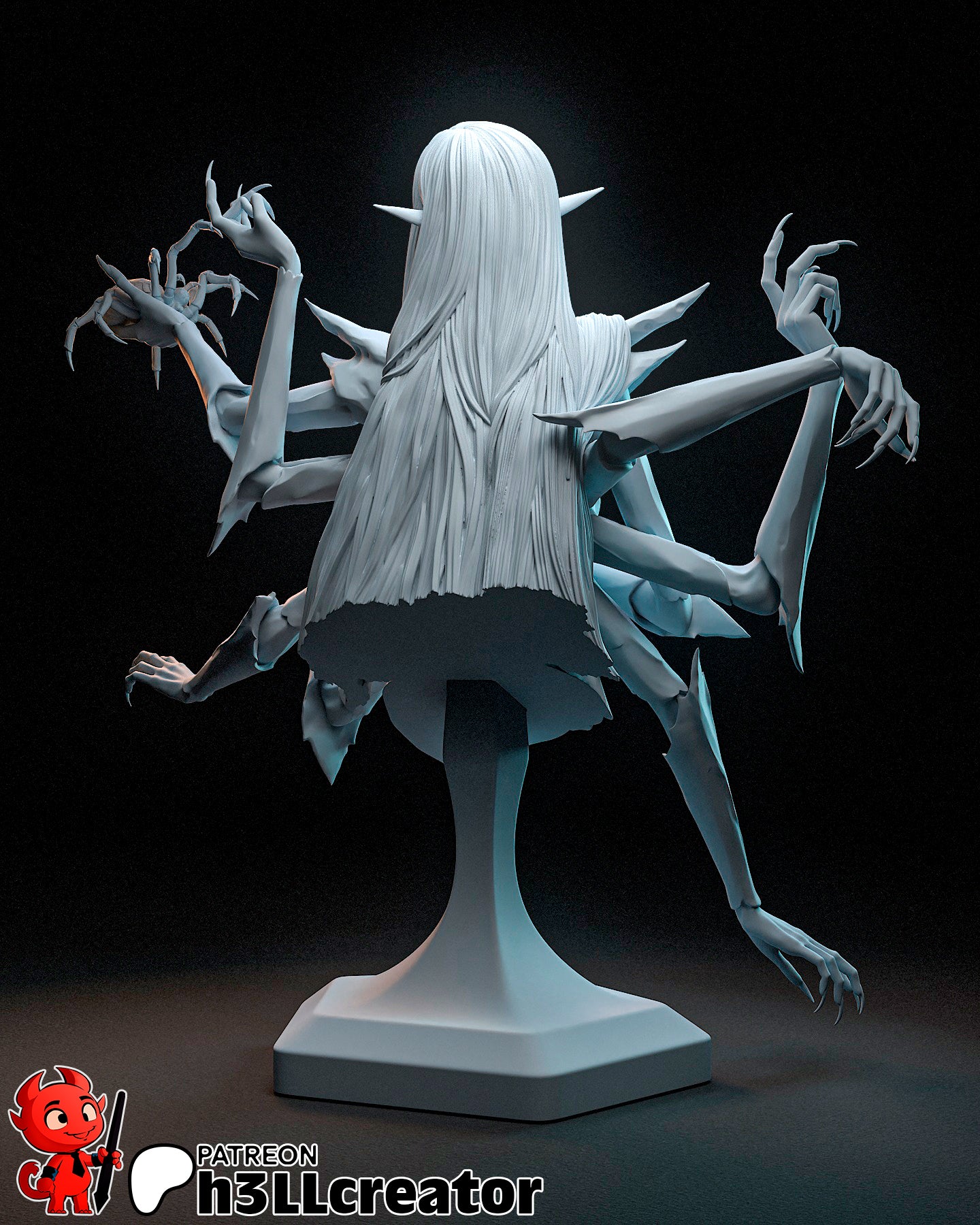 Lolth | 3D Printed Resin Model | Unpainted or Hand-Painted