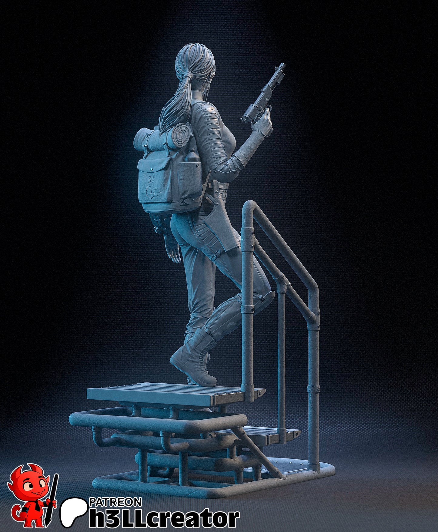 Lucy | 3D Printed Resin Model | Unpainted or Hand-Painted