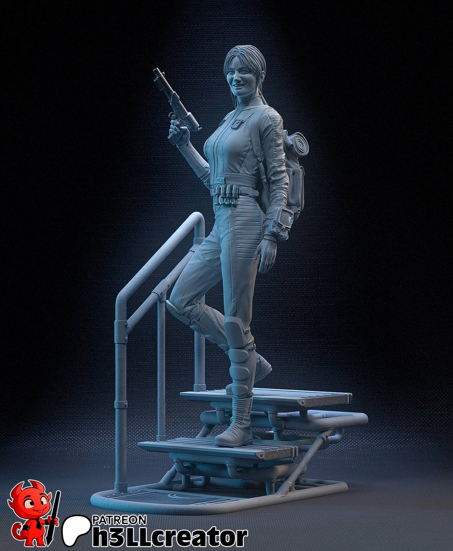Lucy | 3D Printed Resin Model | Unpainted or Hand-Painted
