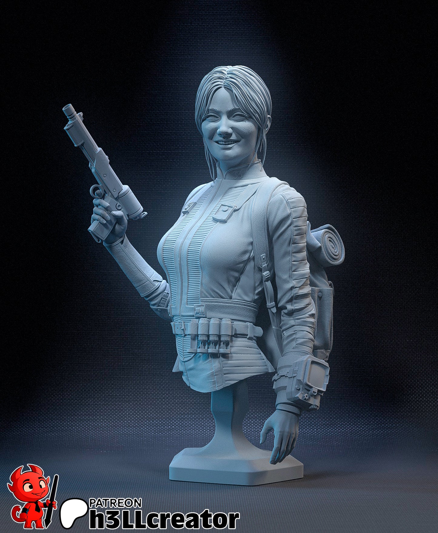 Lucy | 3D Printed Resin Model | Unpainted or Hand-Painted