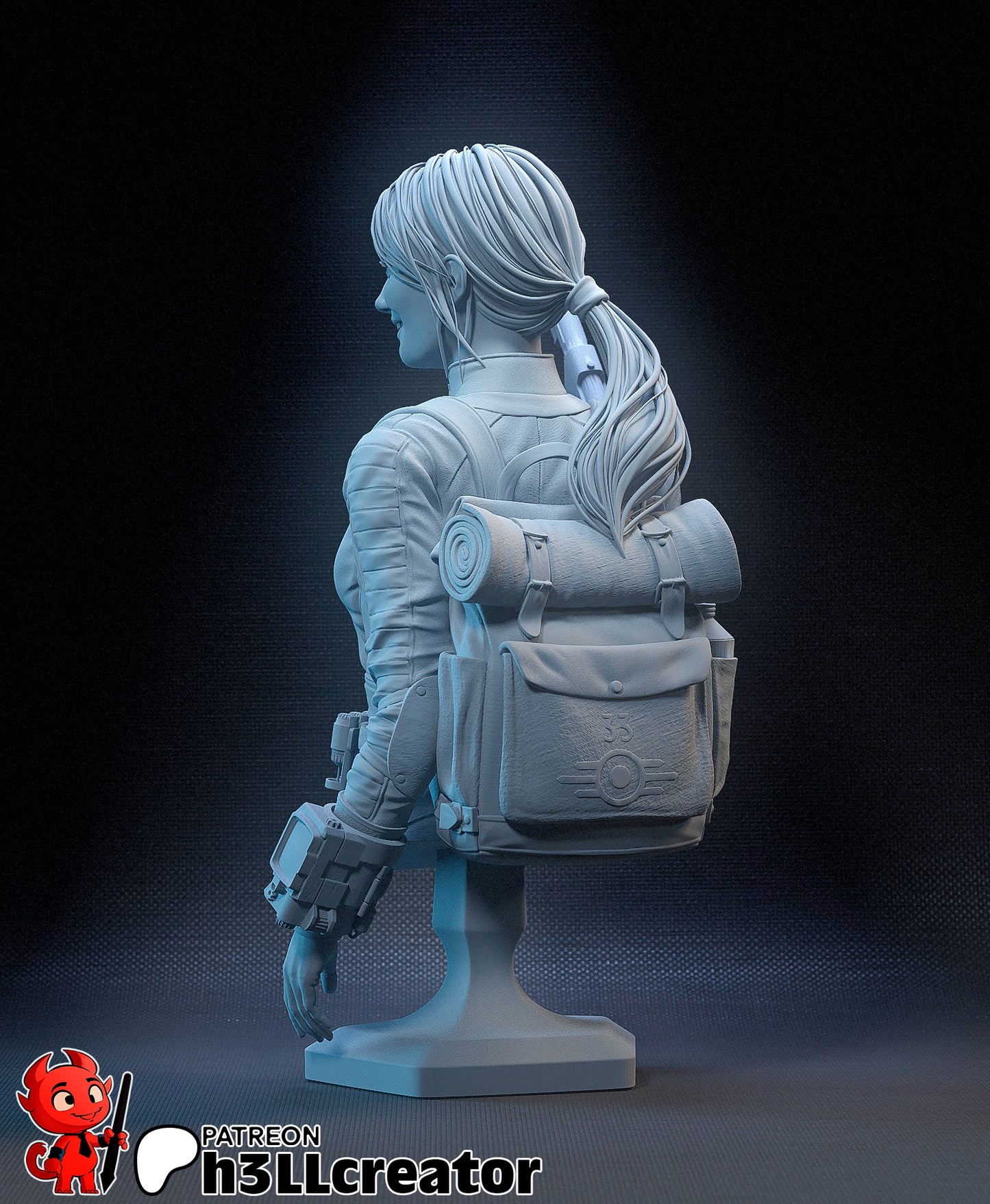 Lucy | 3D Printed Resin Model | Unpainted or Hand-Painted