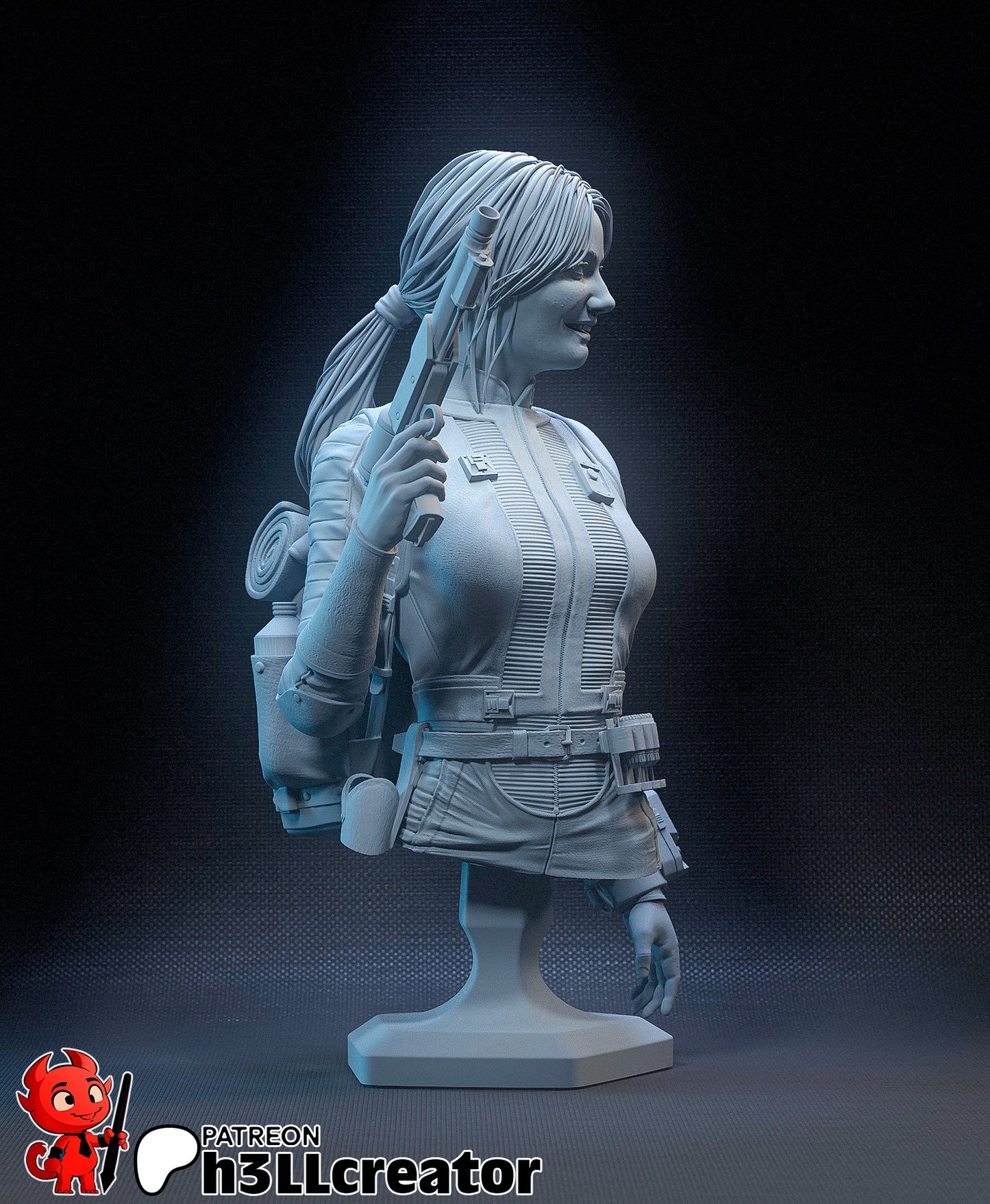 Lucy | 3D Printed Resin Model | Unpainted or Hand-Painted