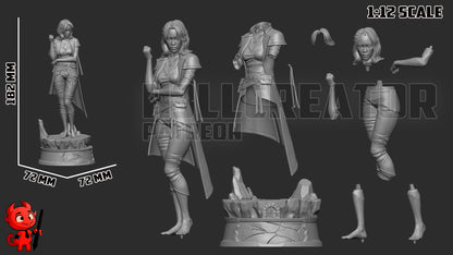 Lune | 3D Printed Resin Model | Unpainted or Hand-Painted