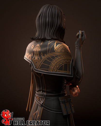 Lune | 3D Printed Resin Model | Unpainted or Hand-Painted