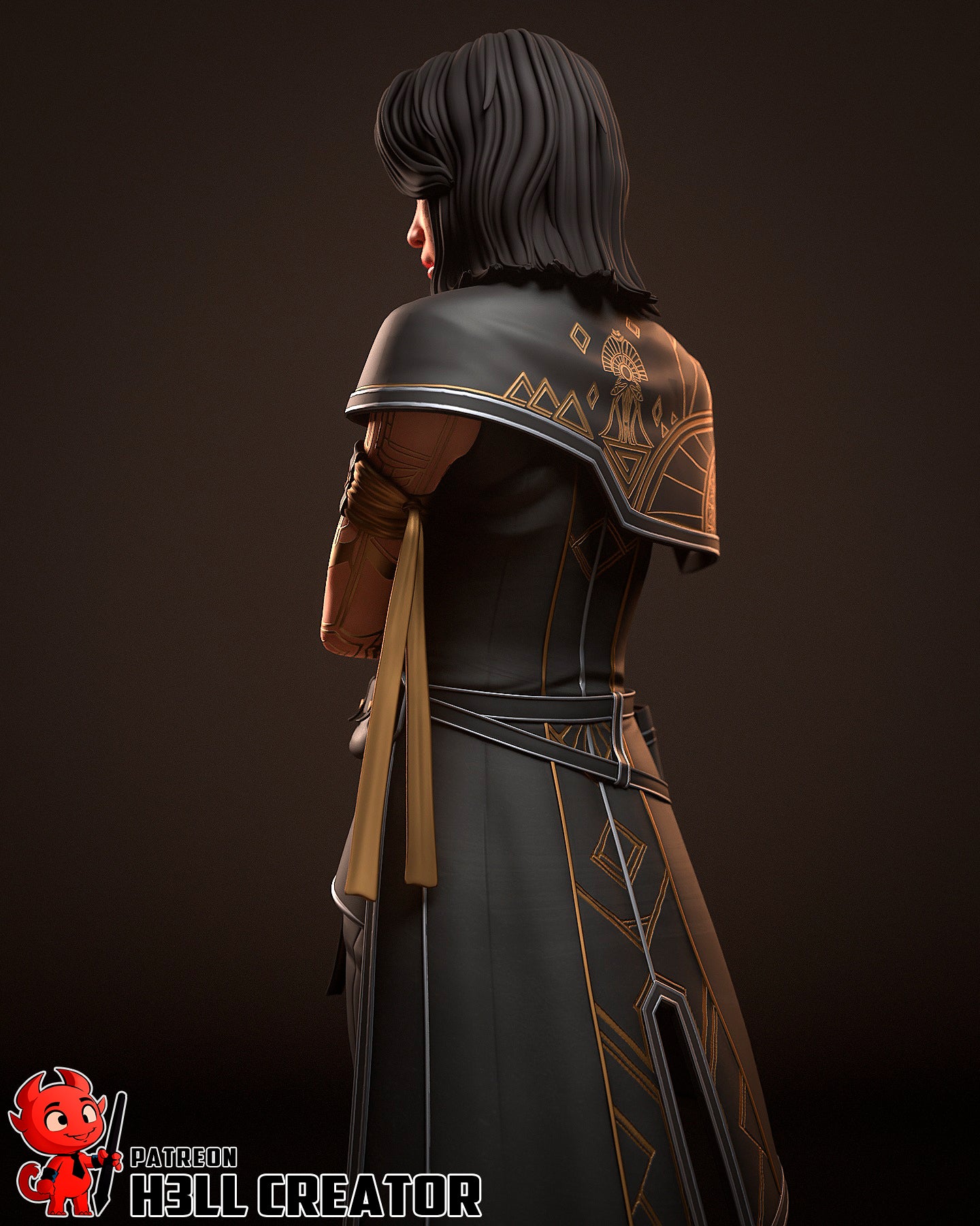 Lune | 3D Printed Resin Model | Unpainted or Hand-Painted