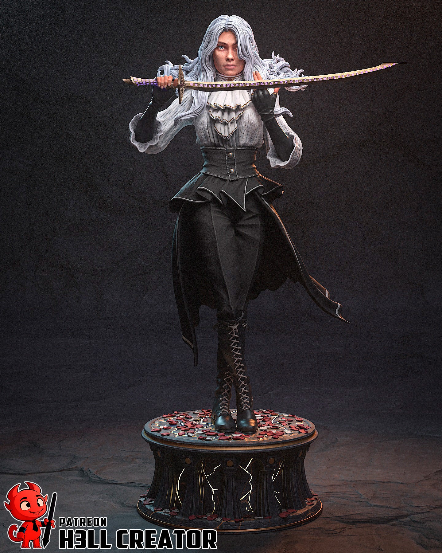 Maelle | 3D Printed Resin Model | Unpainted or Hand-Painted