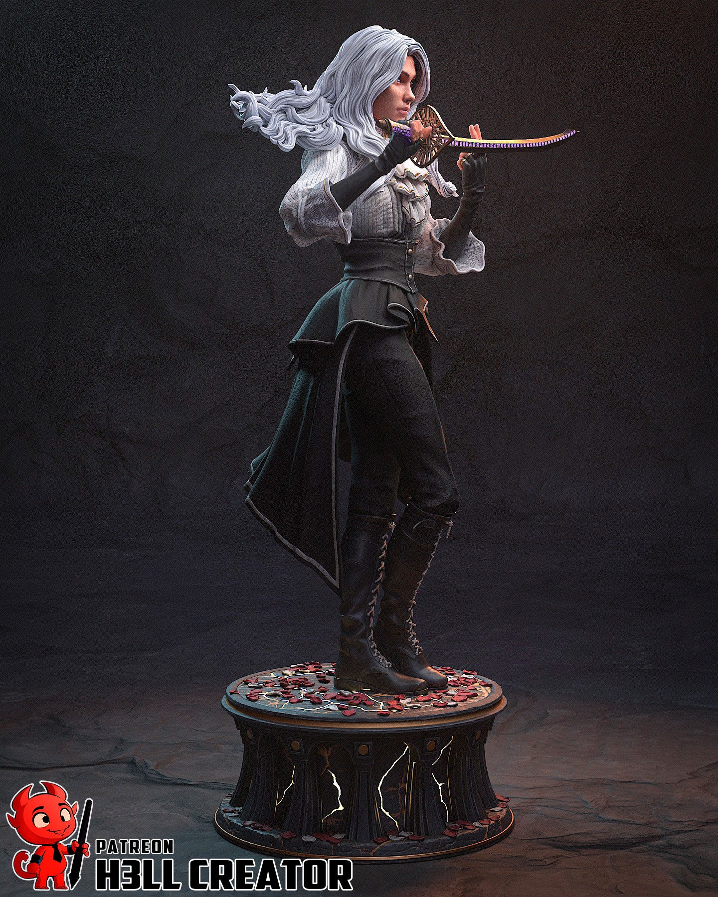 Maelle | 3D Printed Resin Model | Unpainted or Hand-Painted