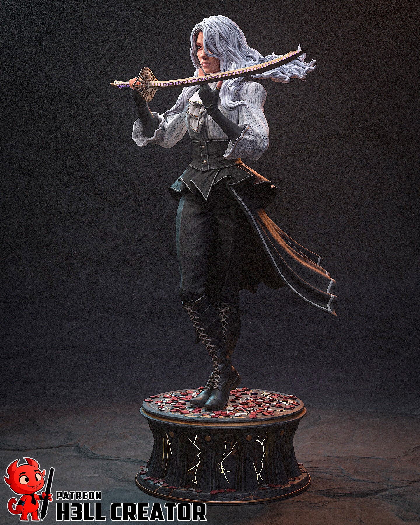 Maelle | 3D Printed Resin Model | Unpainted or Hand-Painted