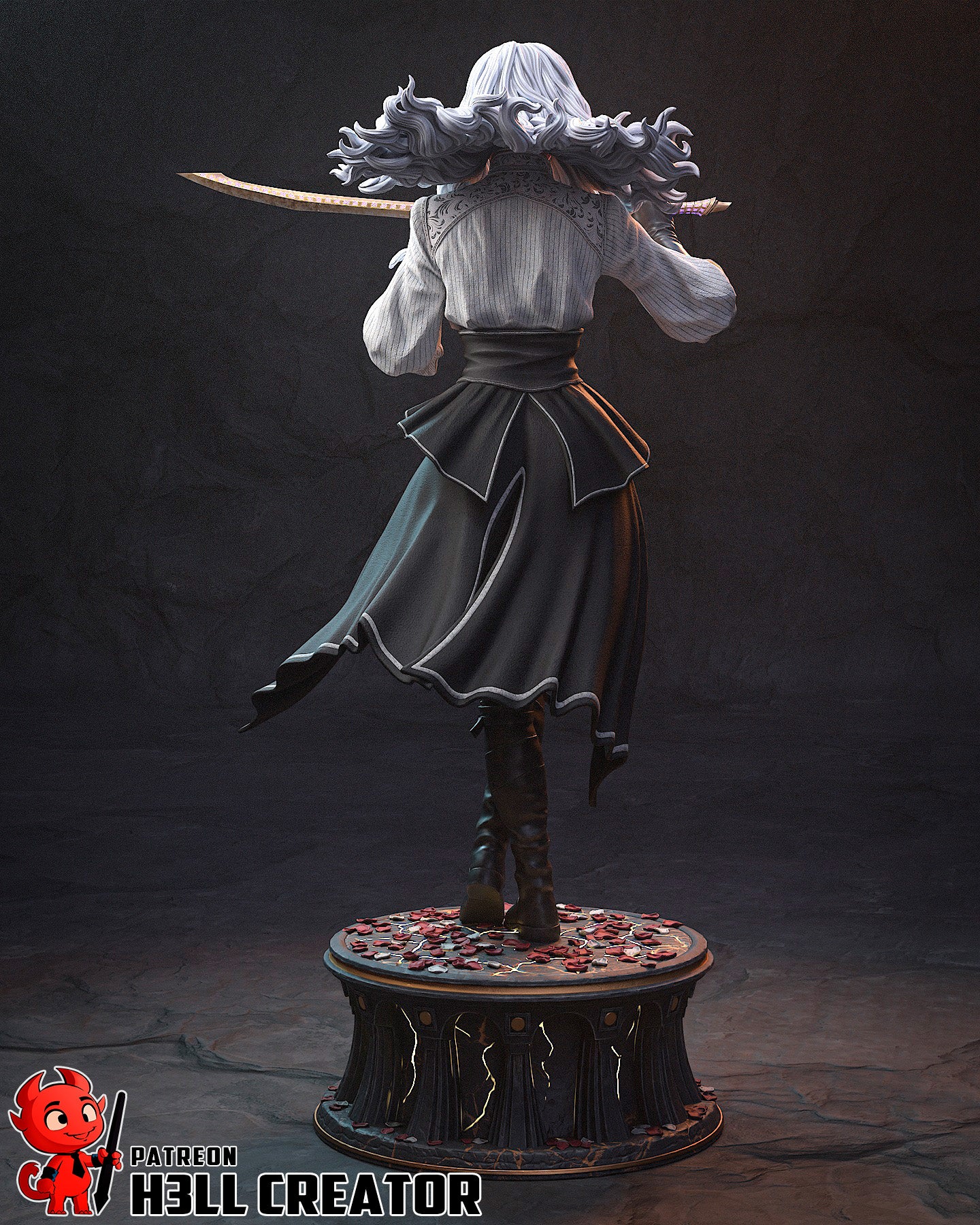 Maelle | 3D Printed Resin Model | Unpainted or Hand-Painted
