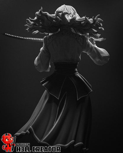 Maelle | 3D Printed Resin Model | Unpainted or Hand-Painted