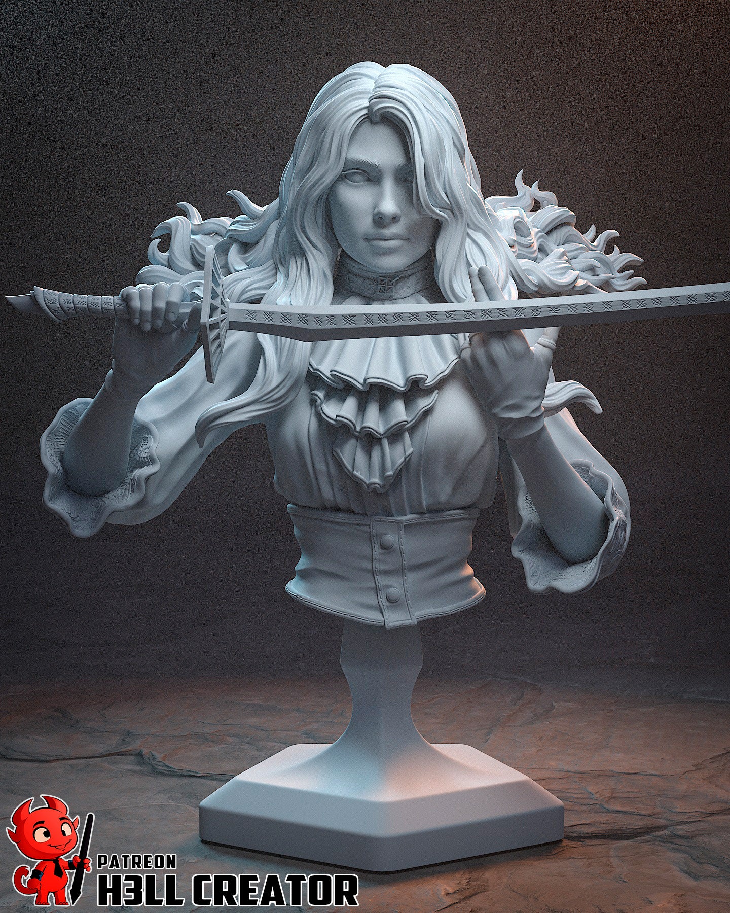 Maelle | 3D Printed Resin Model | Unpainted or Hand-Painted