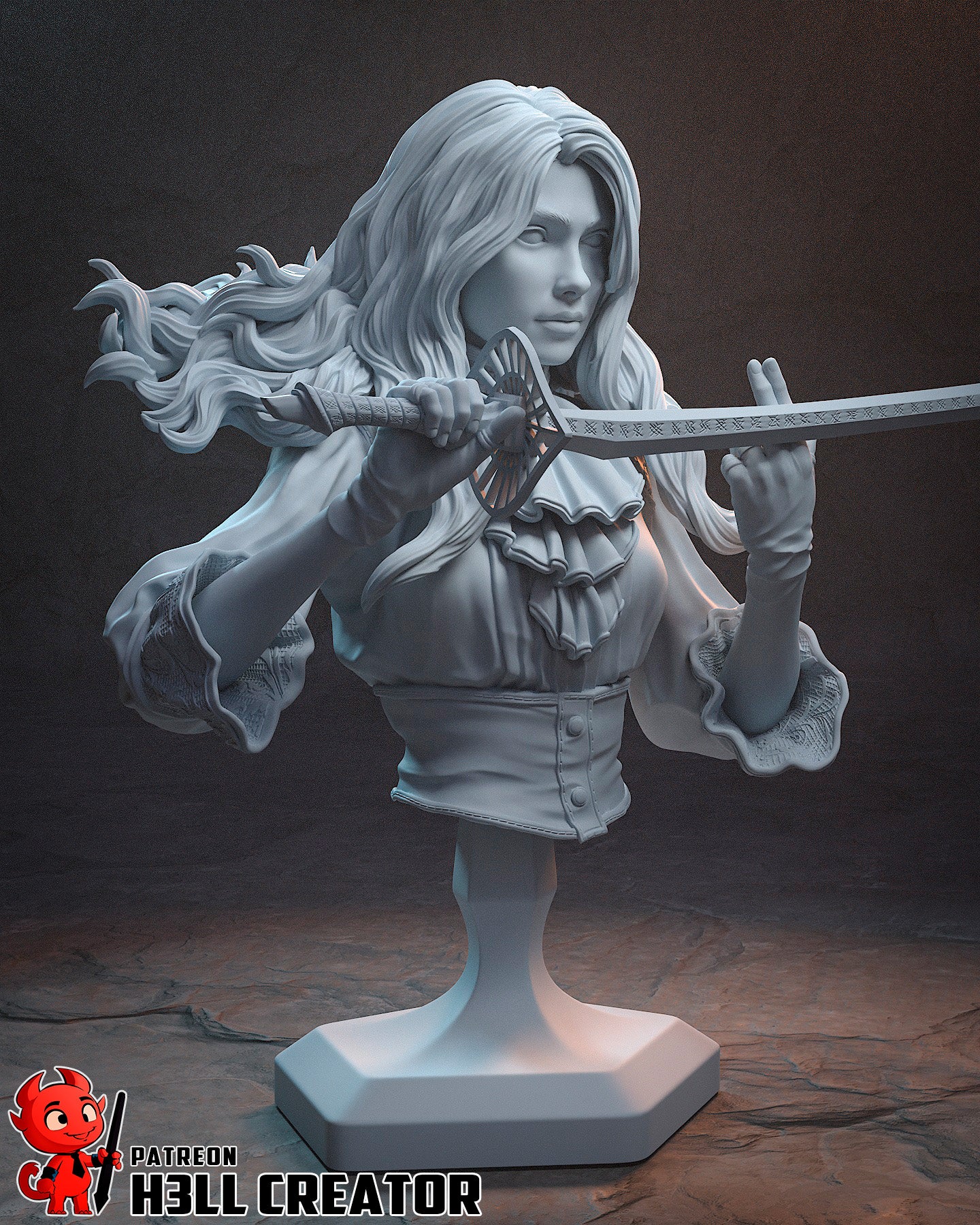 Maelle | 3D Printed Resin Model | Unpainted or Hand-Painted