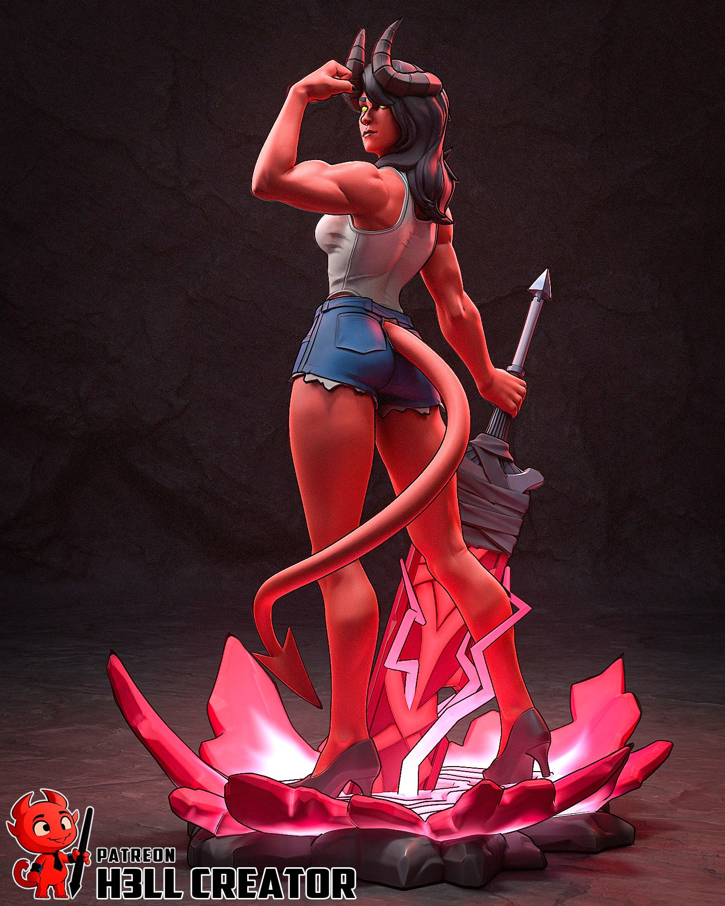 Malevola | 3D Printed Resin Model | Unpainted or Hand-Painted
