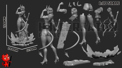 Malevola | 3D Printed Resin Model | Unpainted or Hand-Painted