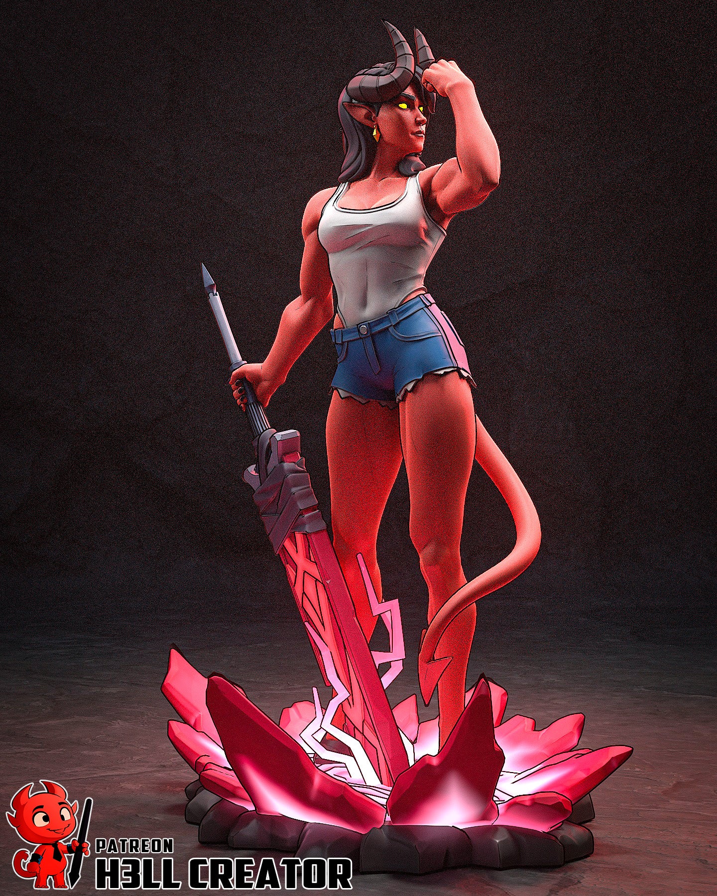 Malevola | 3D Printed Resin Model | Unpainted or Hand-Painted