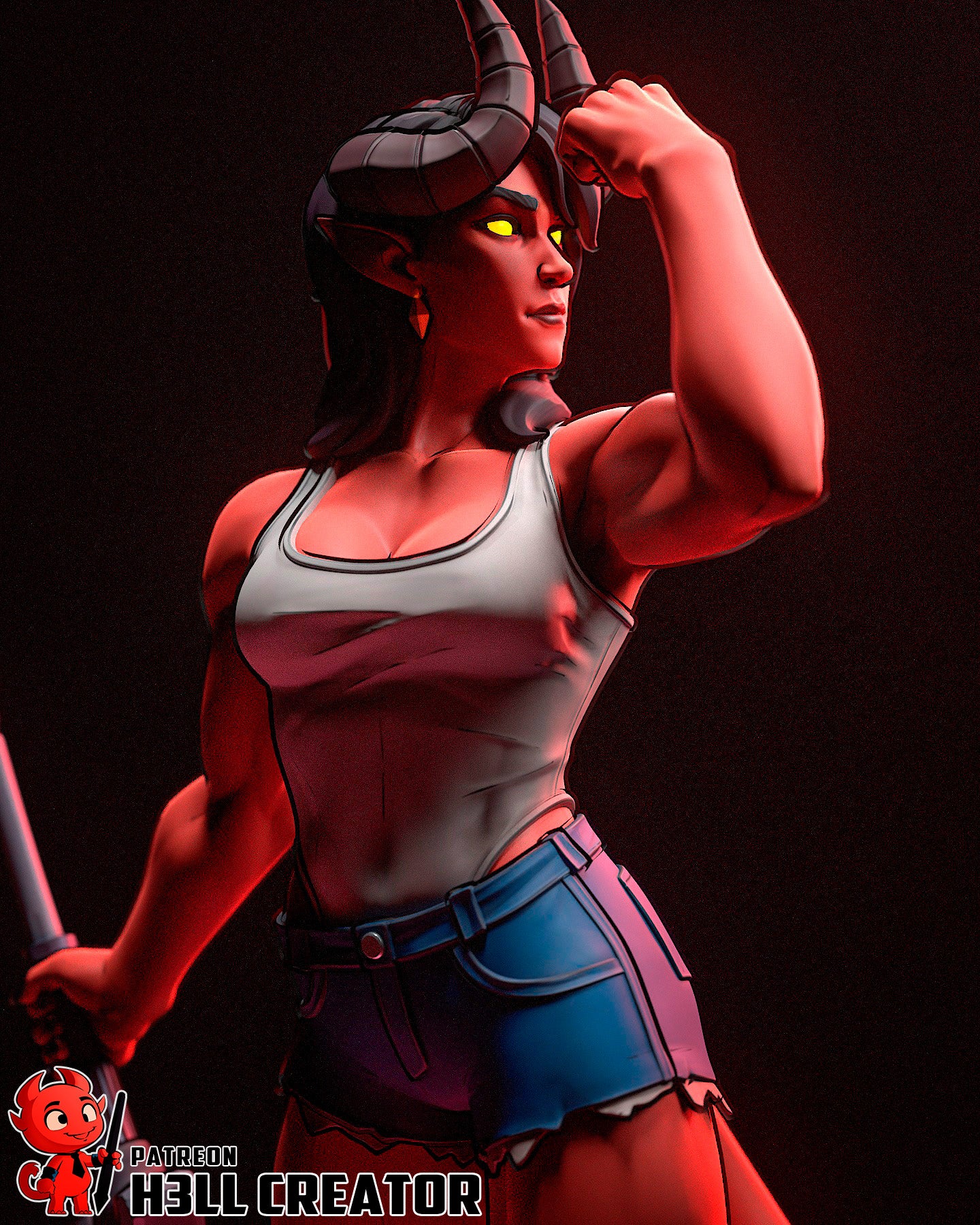 Malevola | 3D Printed Resin Model | Unpainted or Hand-Painted