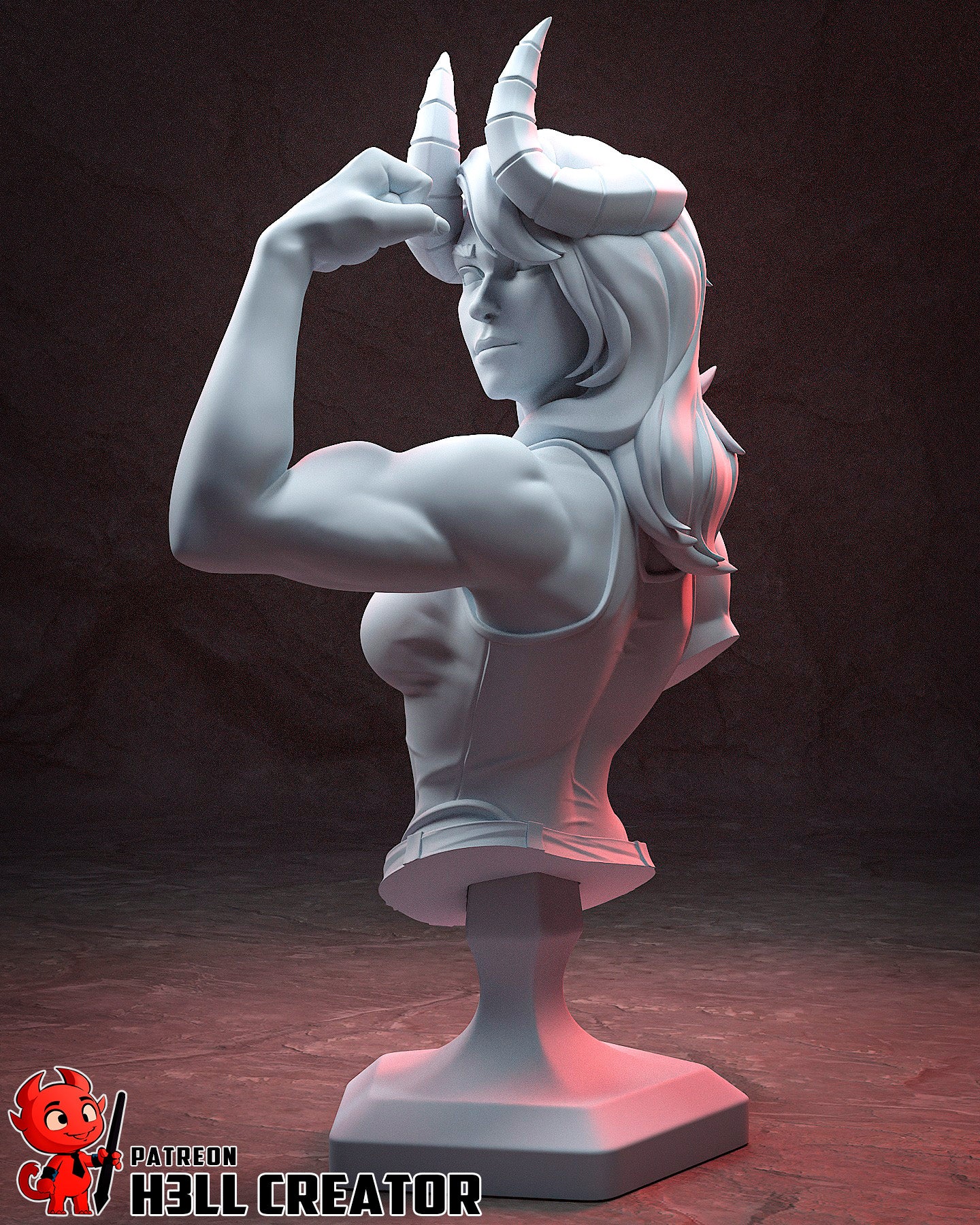 Malevola | 3D Printed Resin Model | Unpainted or Hand-Painted