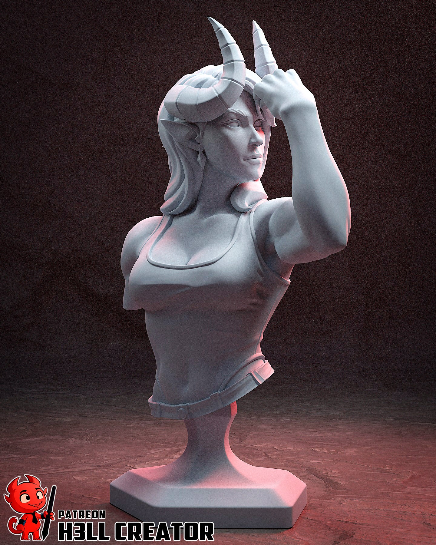 Malevola | 3D Printed Resin Model | Unpainted or Hand-Painted
