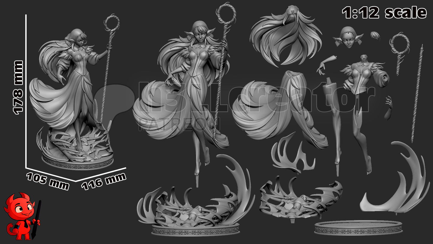 Marcille | 3D Printed Resin Model | Unpainted or Hand-Painted