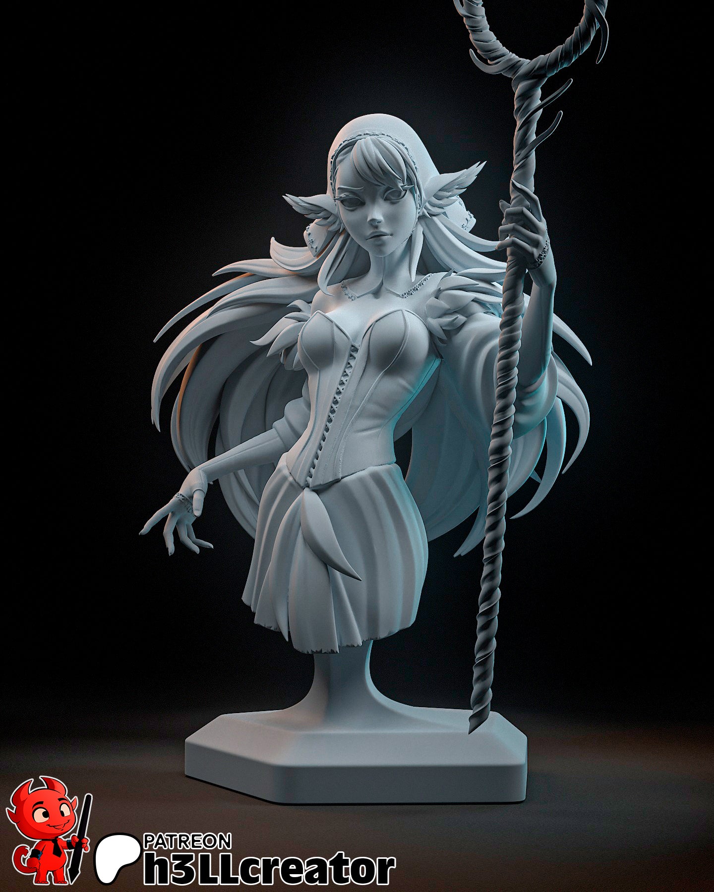 Marcille | 3D Printed Resin Model | Unpainted or Hand-Painted