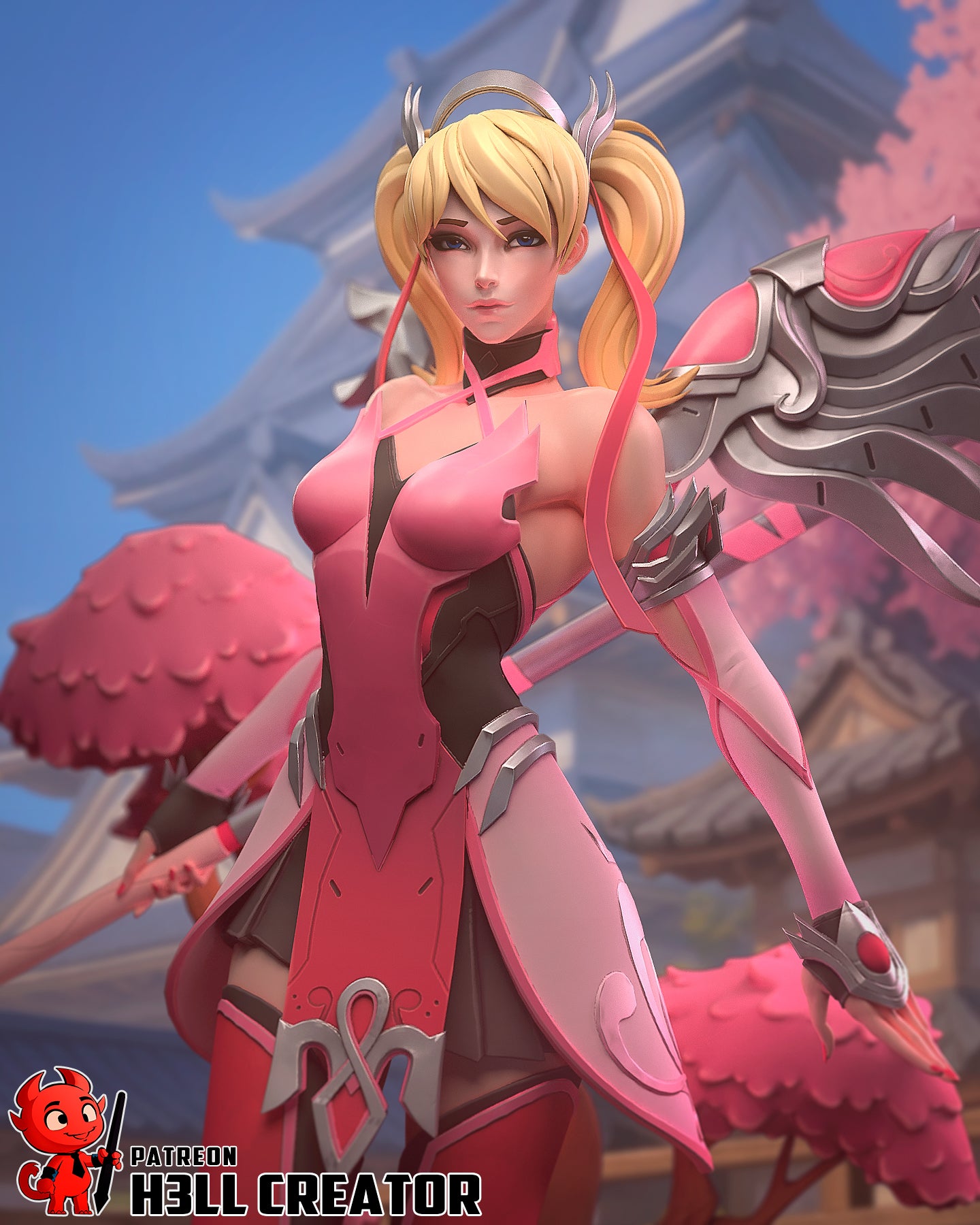 Mercy | 3D Printed Resin Model | Unpainted or Hand-Painted