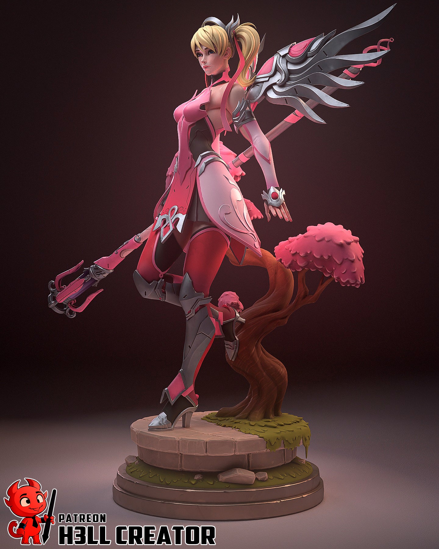 Mercy | 3D Printed Resin Model | Unpainted or Hand-Painted