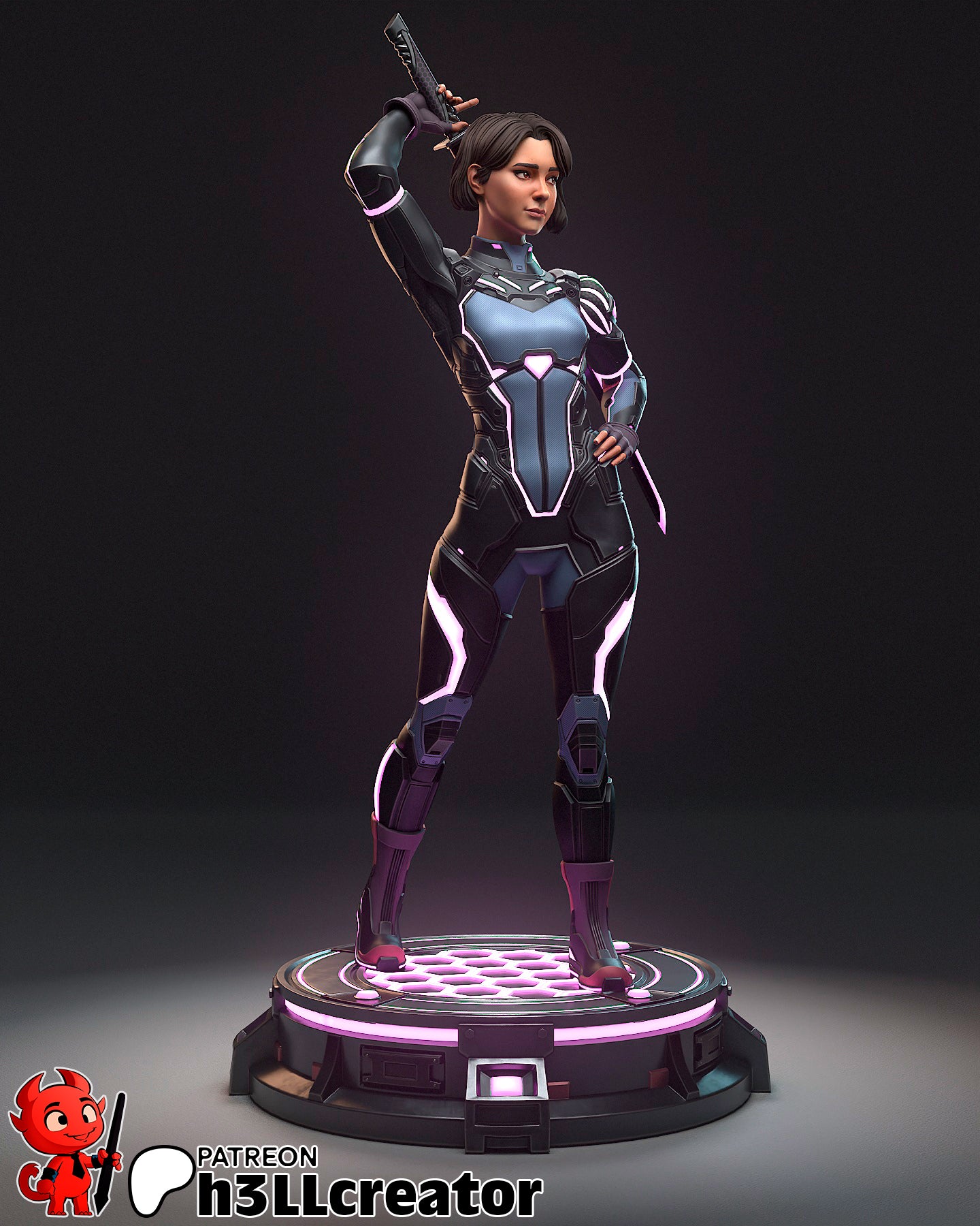 Mio | 3D Printed Resin Model | Unpainted or Hand-Painted