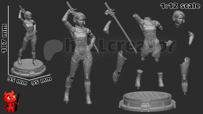 Mio | 3D Printed Resin Model | Unpainted or Hand-Painted