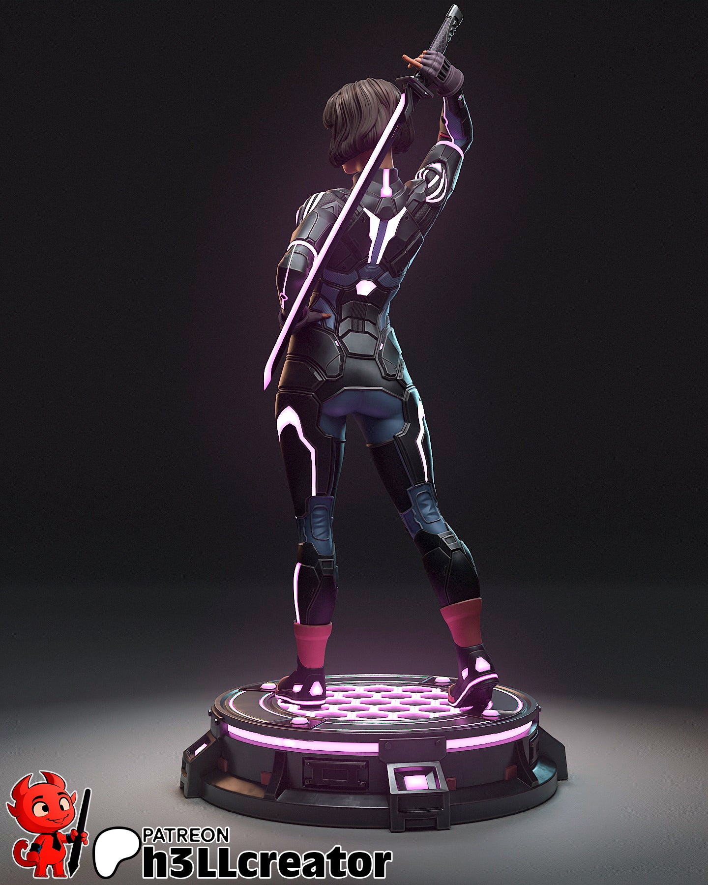 Mio | 3D Printed Resin Model | Unpainted or Hand-Painted