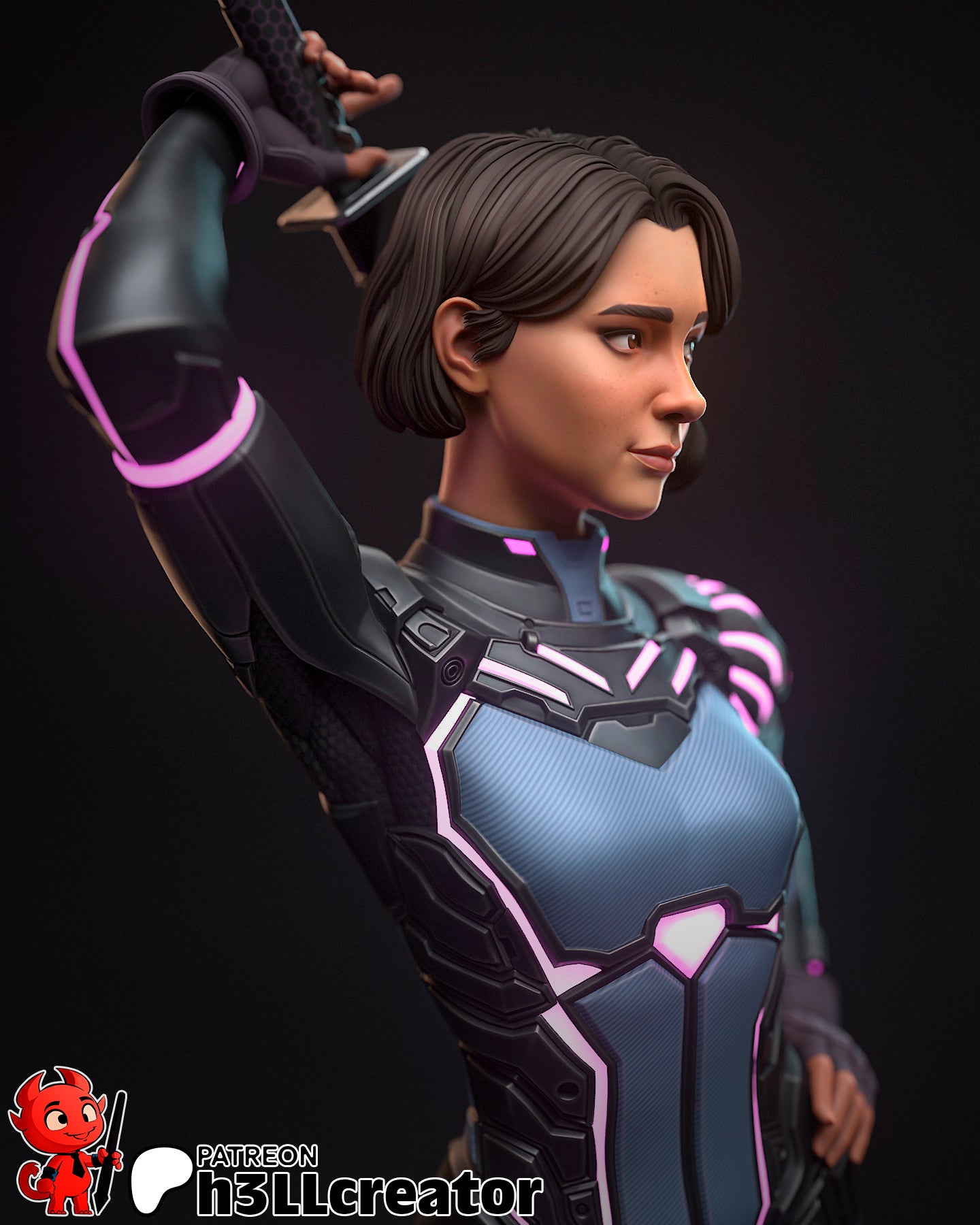 Mio | 3D Printed Resin Model | Unpainted or Hand-Painted