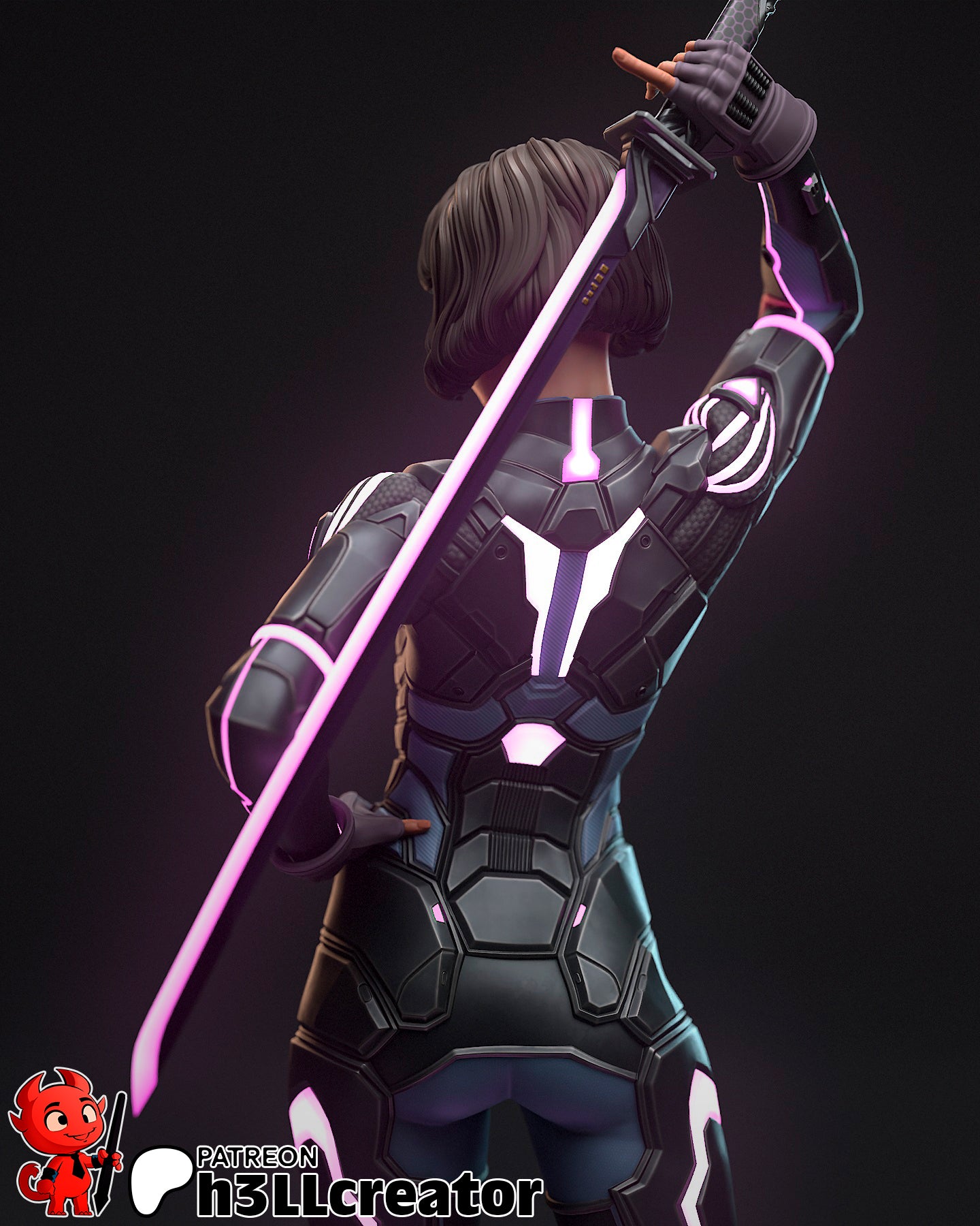Mio | 3D Printed Resin Model | Unpainted or Hand-Painted