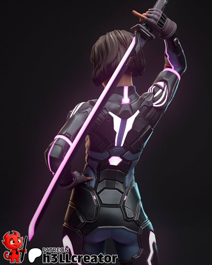 Mio | 3D Printed Resin Model | Unpainted or Hand-Painted