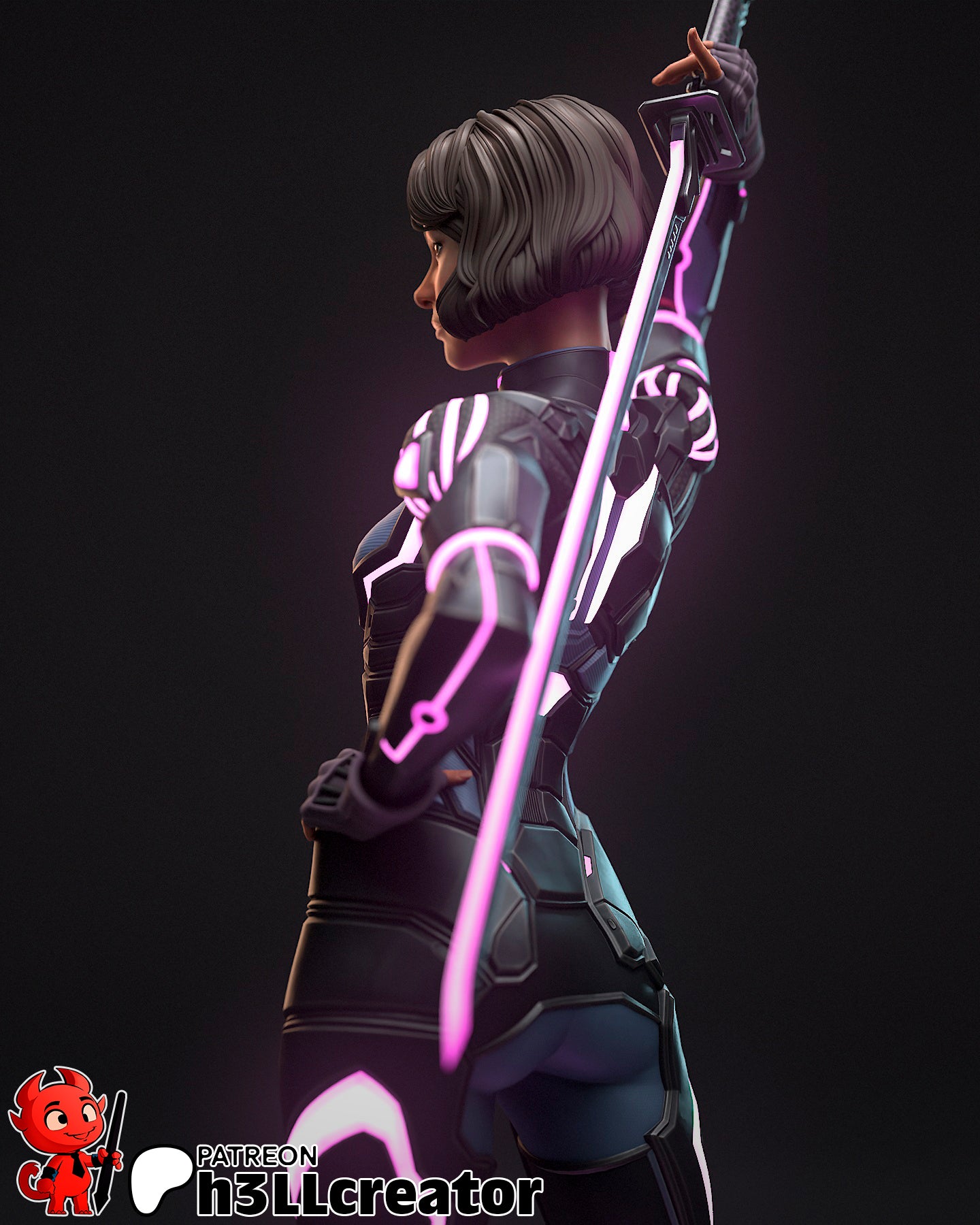 Mio | 3D Printed Resin Model | Unpainted or Hand-Painted