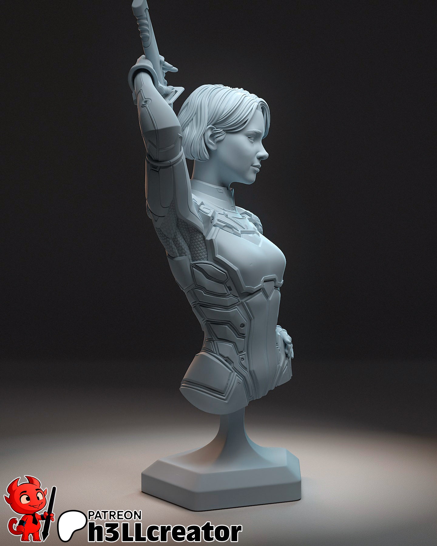Mio | 3D Printed Resin Model | Unpainted or Hand-Painted