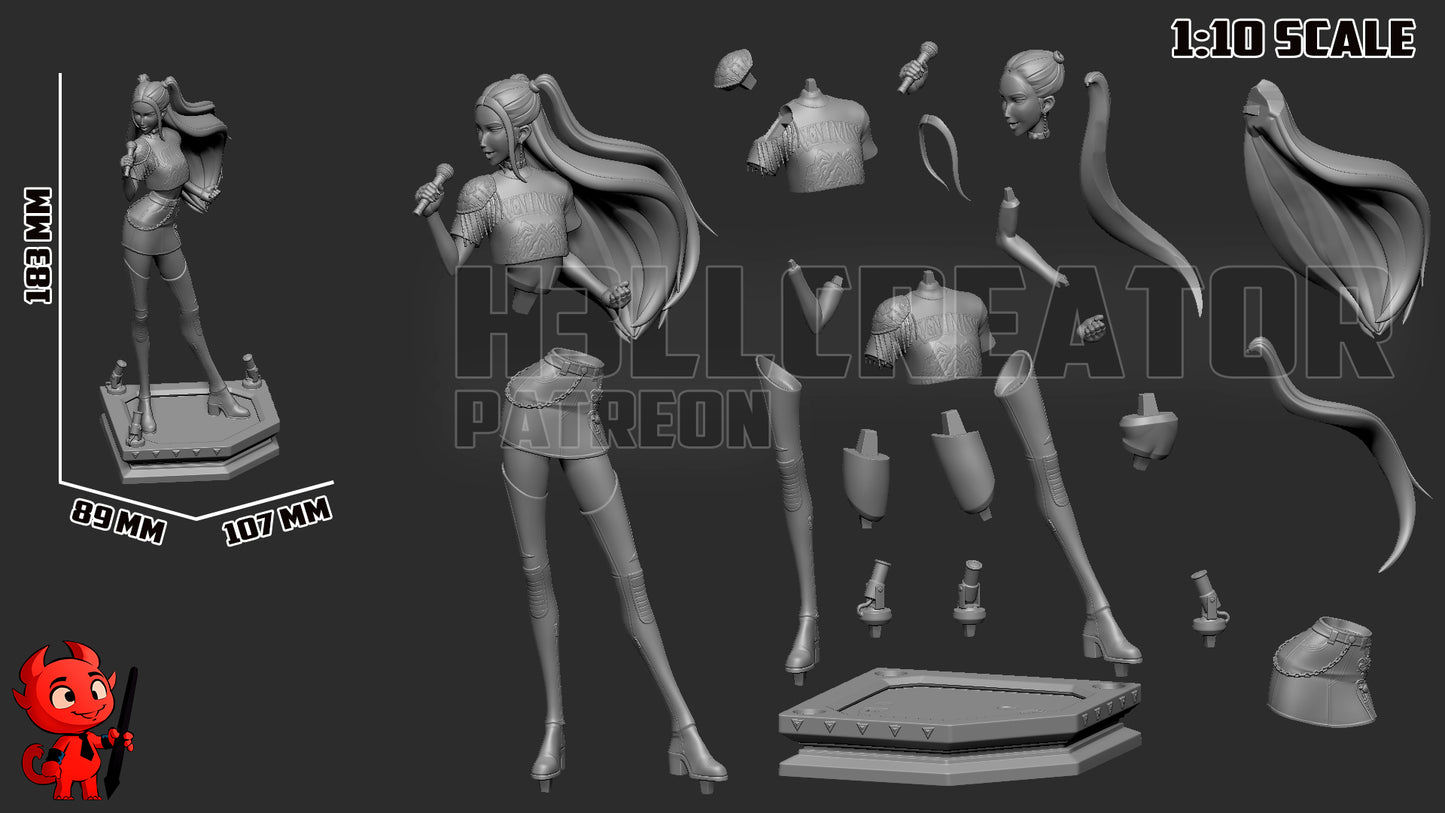 Mira | 3D Printed Resin Model | Unpainted or Hand-Painted