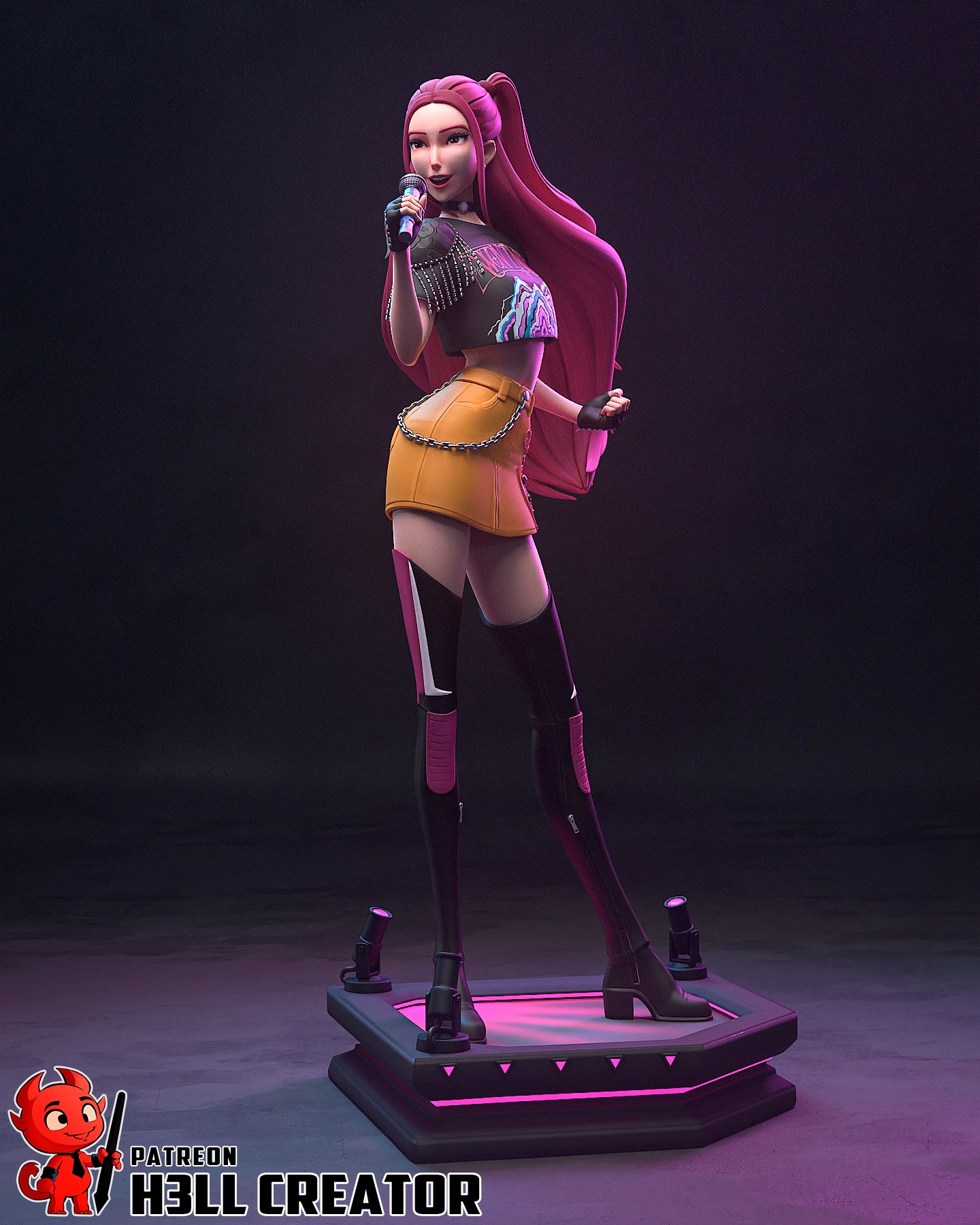 Mira | 3D Printed Resin Model | Unpainted or Hand-Painted