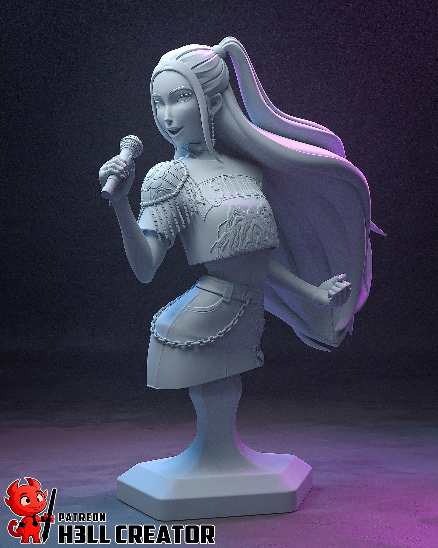 Mira | 3D Printed Resin Model | Unpainted or Hand-Painted